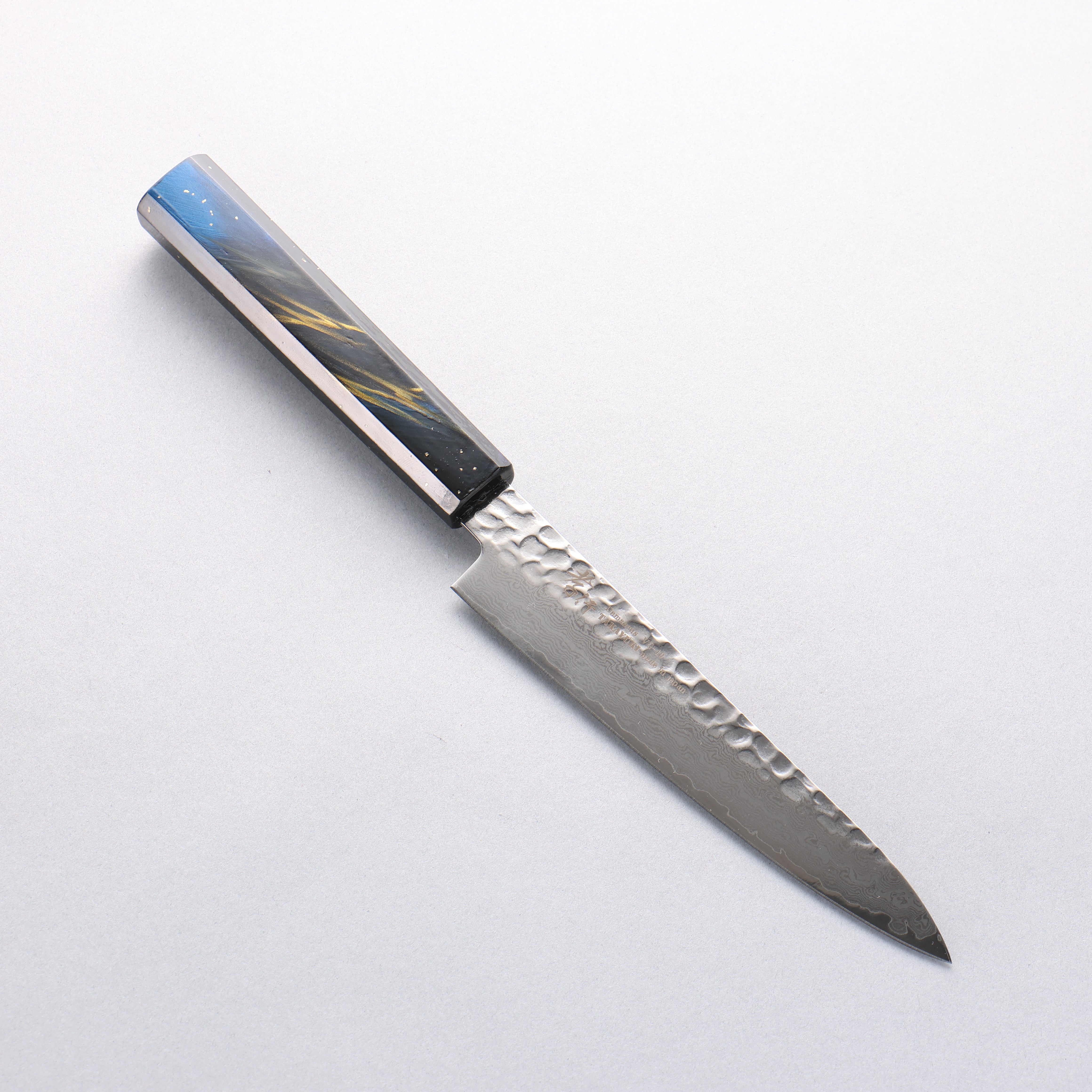 堺 孝行 VG10 33層大馬士革紋 多用途小刀 150mm 櫟木漆塗(彩宇)握把 - 清助刃物