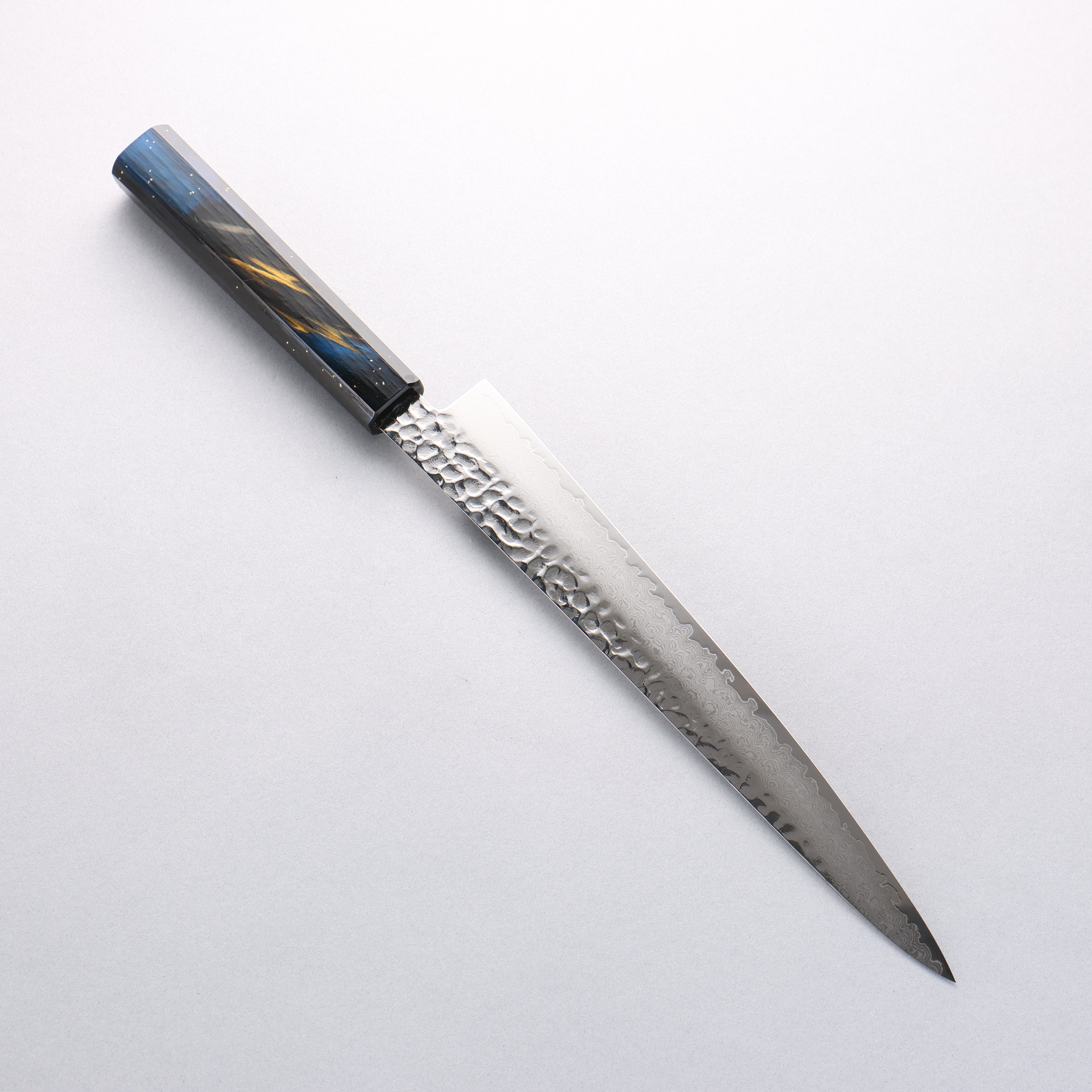 堺 孝行 VG10 33層大馬士革紋 筋引 240mm 櫟木漆塗(彩宇)握把 - 清助刃物