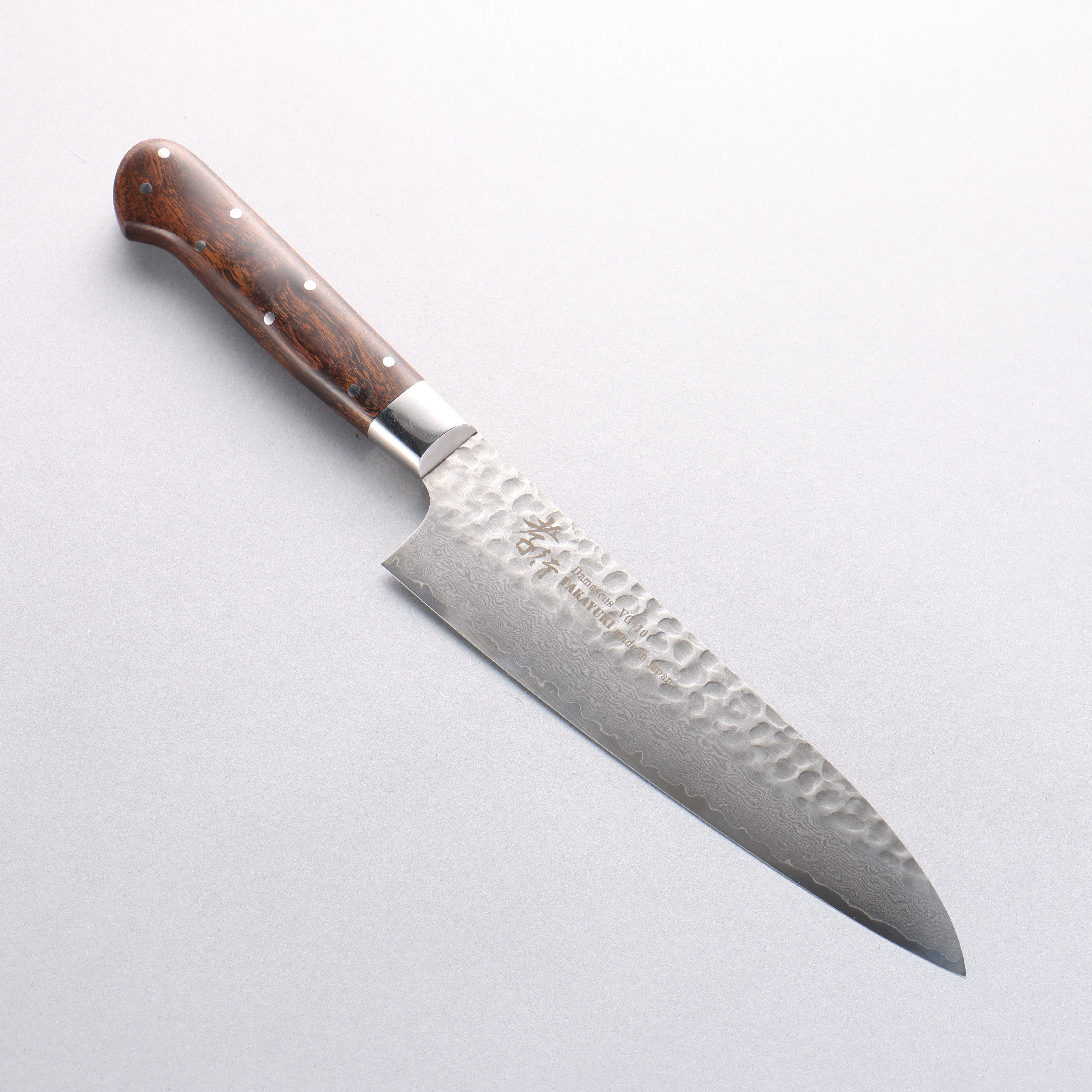 堺 孝行 VG10 33層 大馬士革紋 牛刀 180mm 沙漠鐵木(杉原型) 握把 - 清助刃物