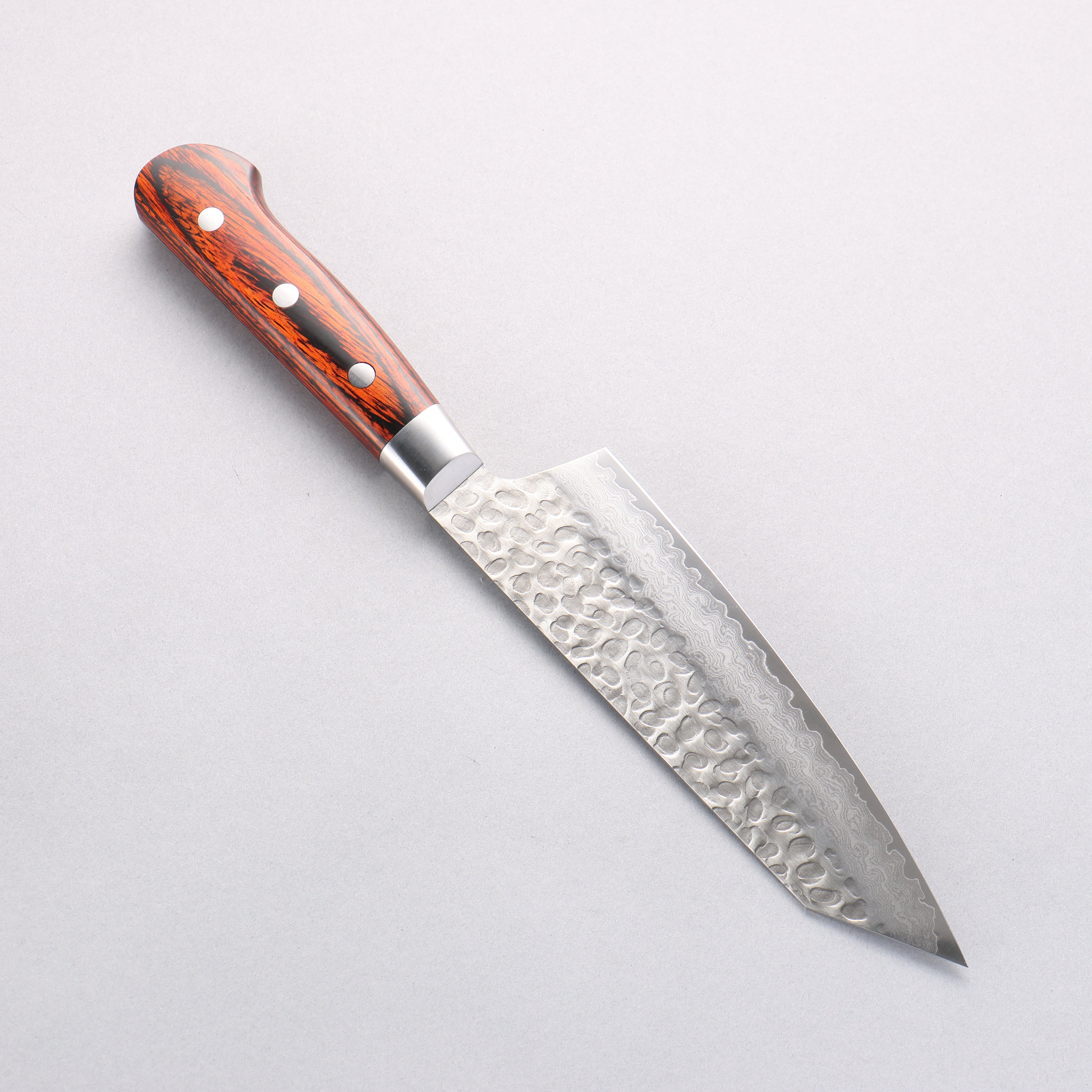 堺 孝行 VG10 33層 大馬士革紋 切付三德刀 160mm 桃花心合成木 握把 - 清助刃物