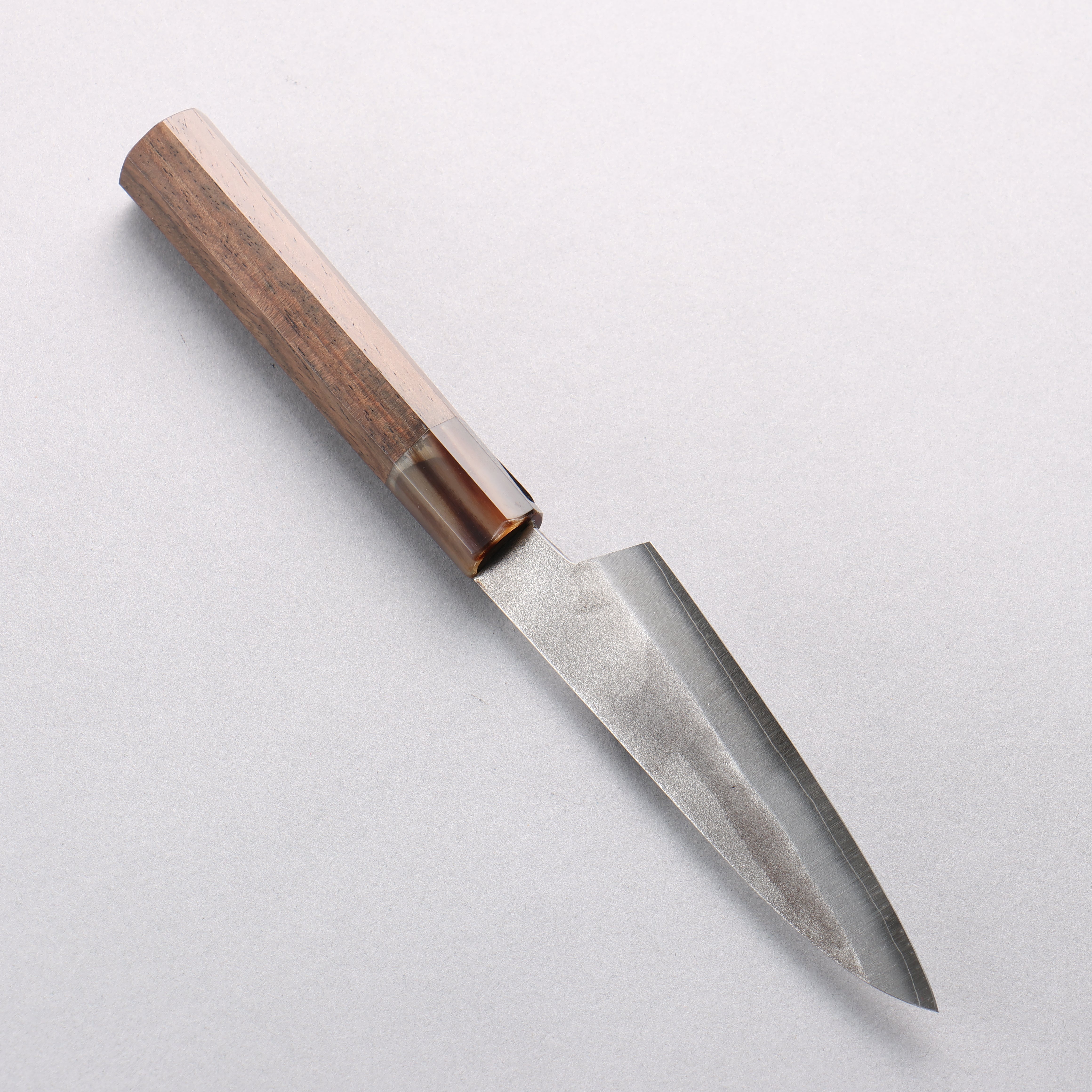 田中 誠貴 銀三鋼 梨地 多用途小刀 120mm 核桃木 握把 - 清助刃物