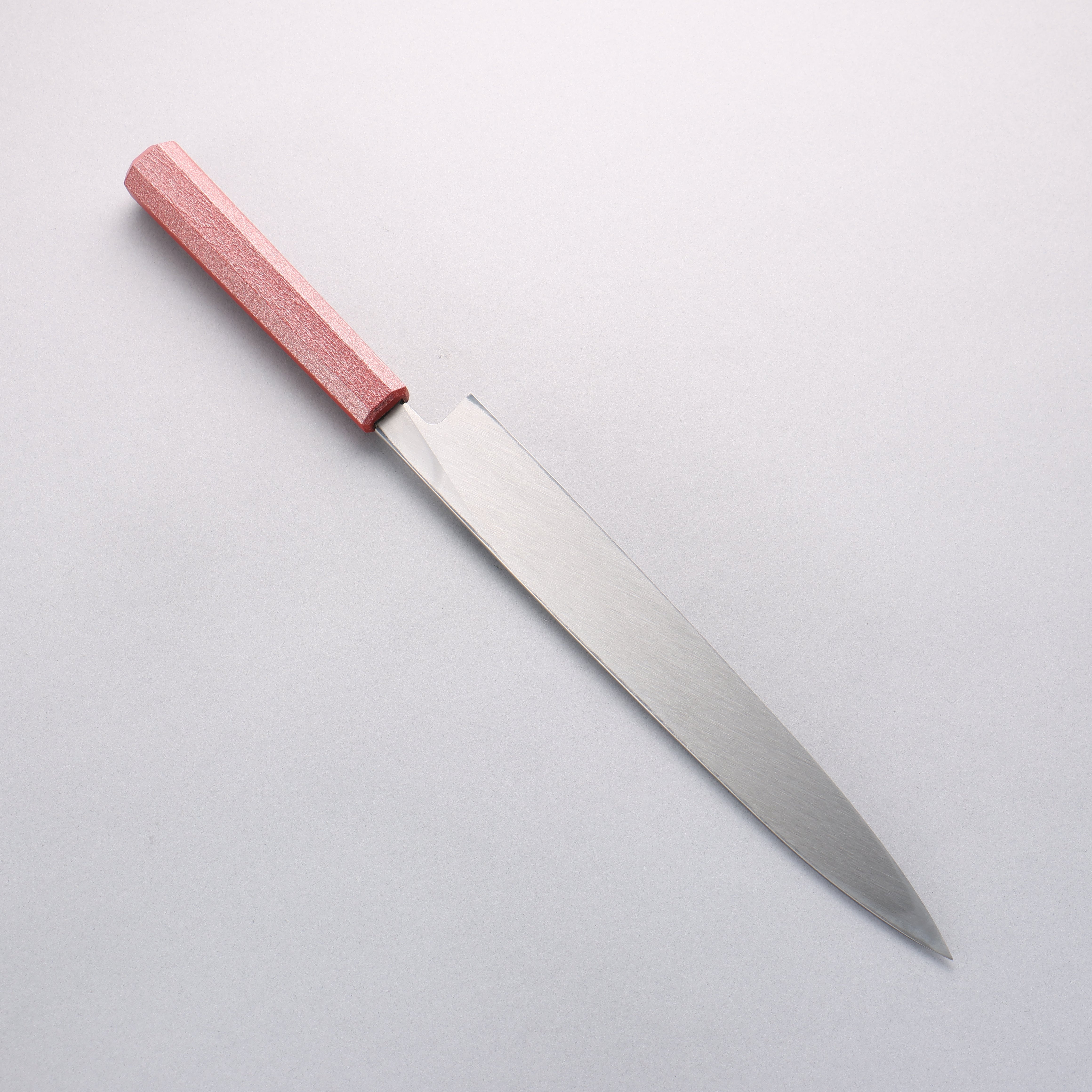 堺 孝行 七色 INOX 鉬鋼 柳刃 270mm ABS 樹脂(紅色珠光)握把 - 清助刃物