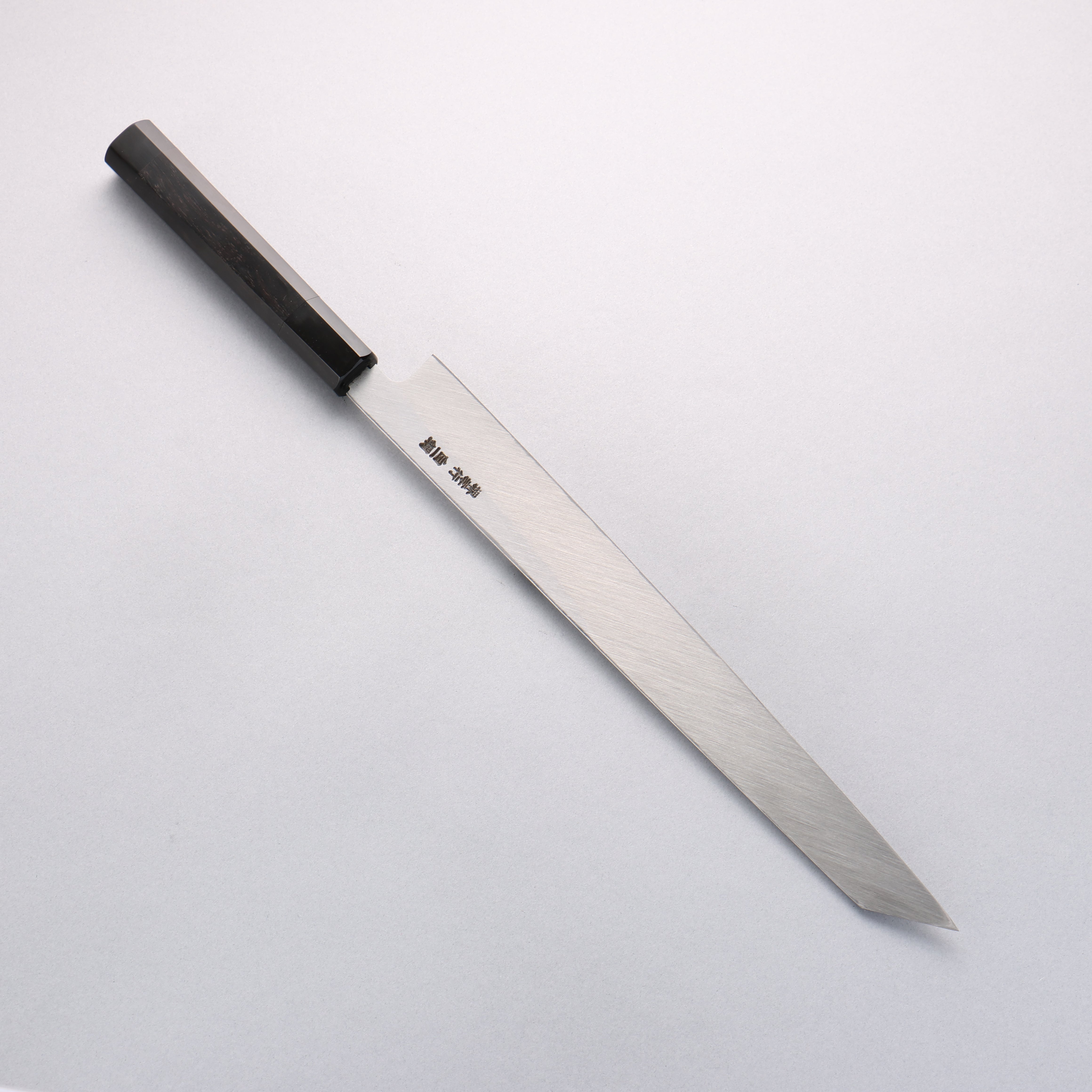 堺 孝行 白虎 白鋼一號 切付柳刃 300mm 黑檀握把 附刀鞘 - 清助刃物