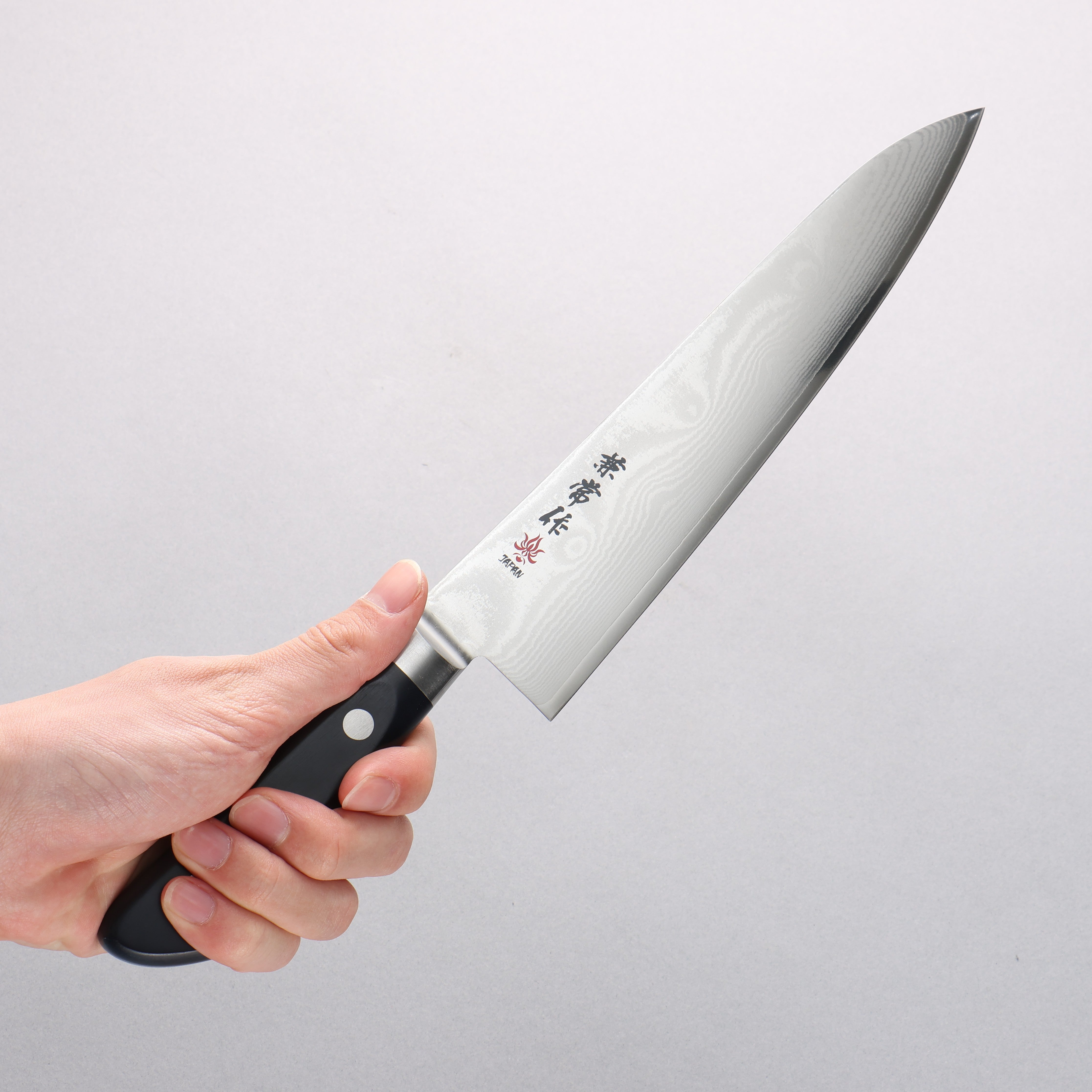 兼常 VG10 33層 大馬士革紋 牛刀 210mm 塑膠 握把 - 清助刃物
