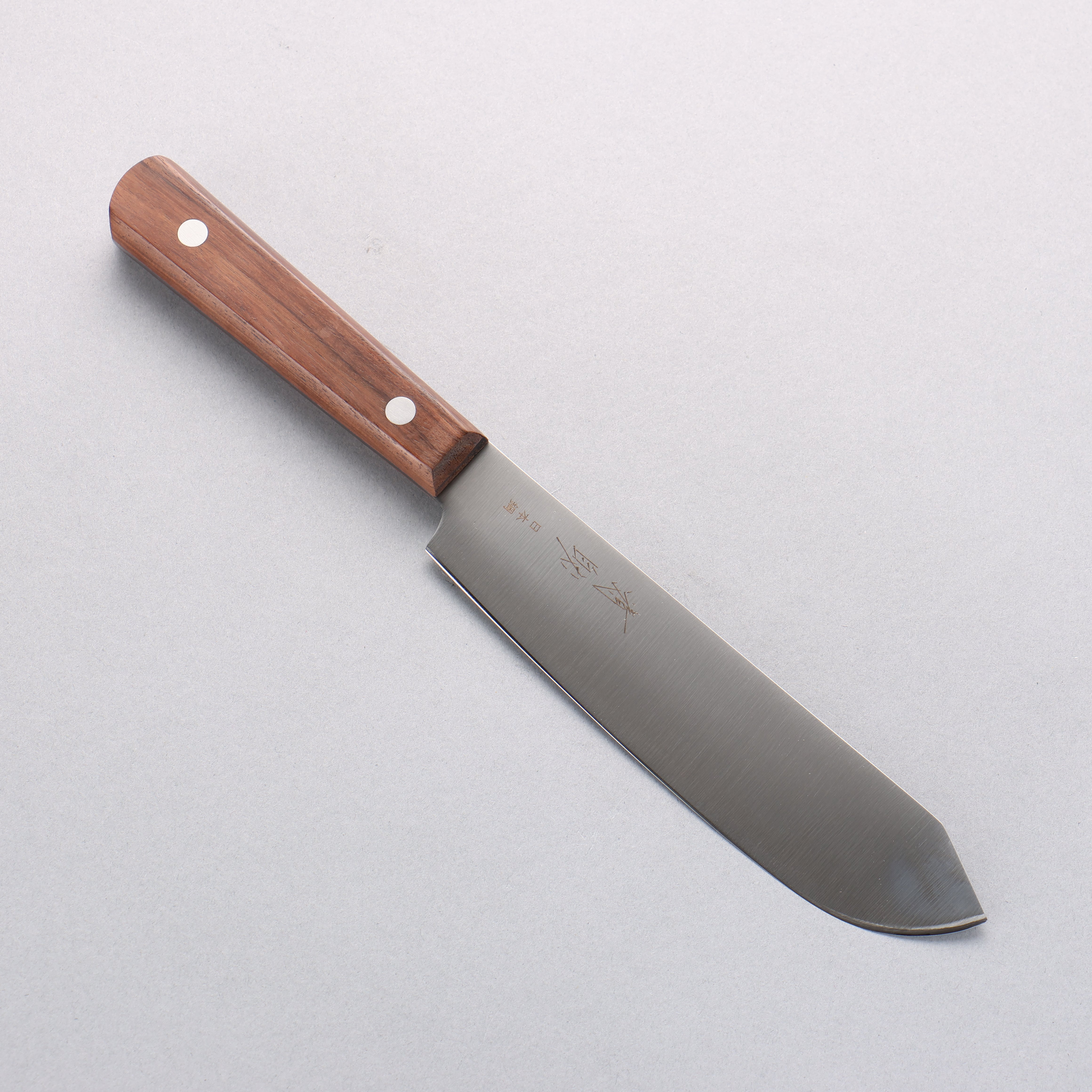 清助 山賊 日本鋼 屠夫切肉刀 150mm 紫檀木 握把 - 清助刃物