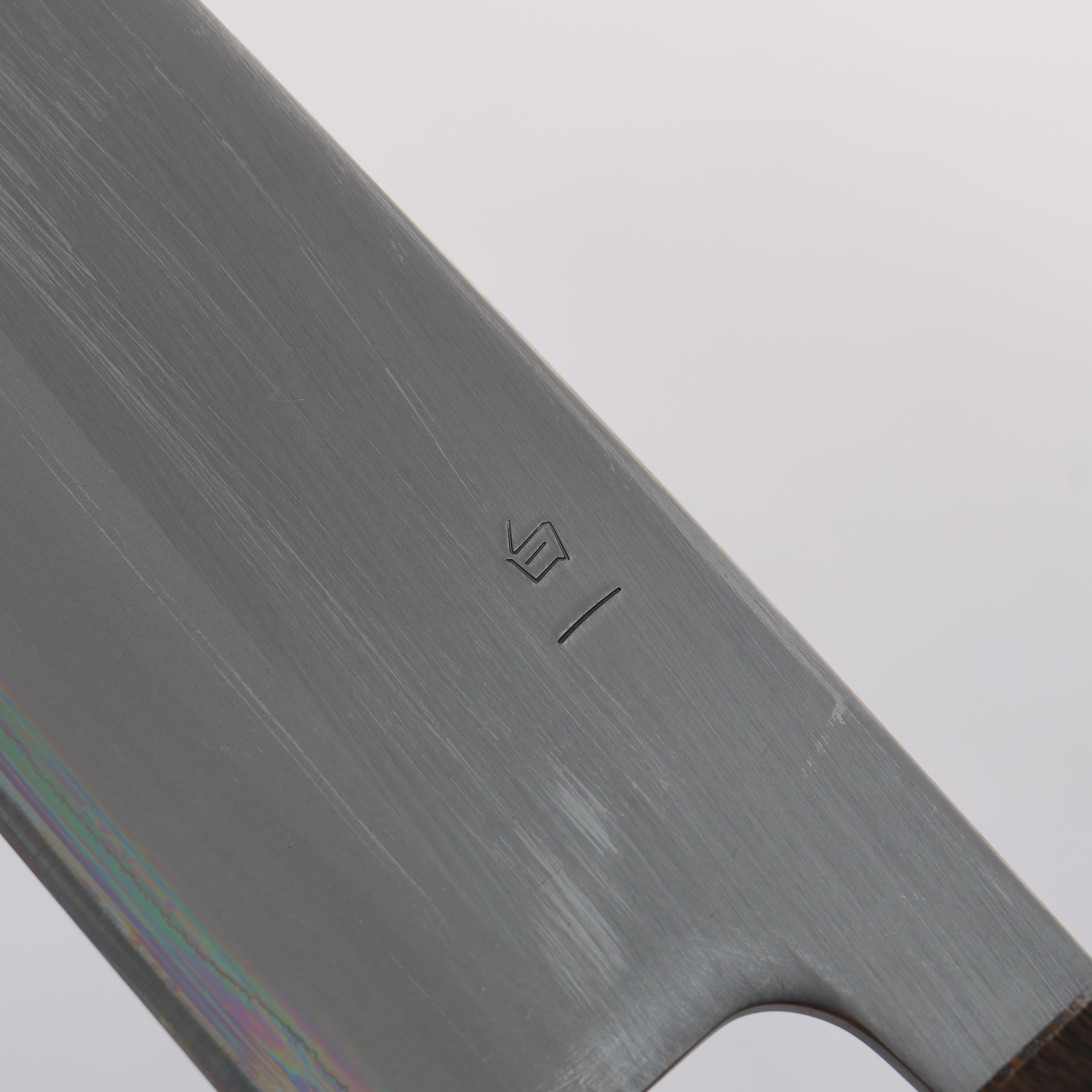 翁流 白鋼一號 三德刀 165mm 燒櫟木 握把 - 清助刃物