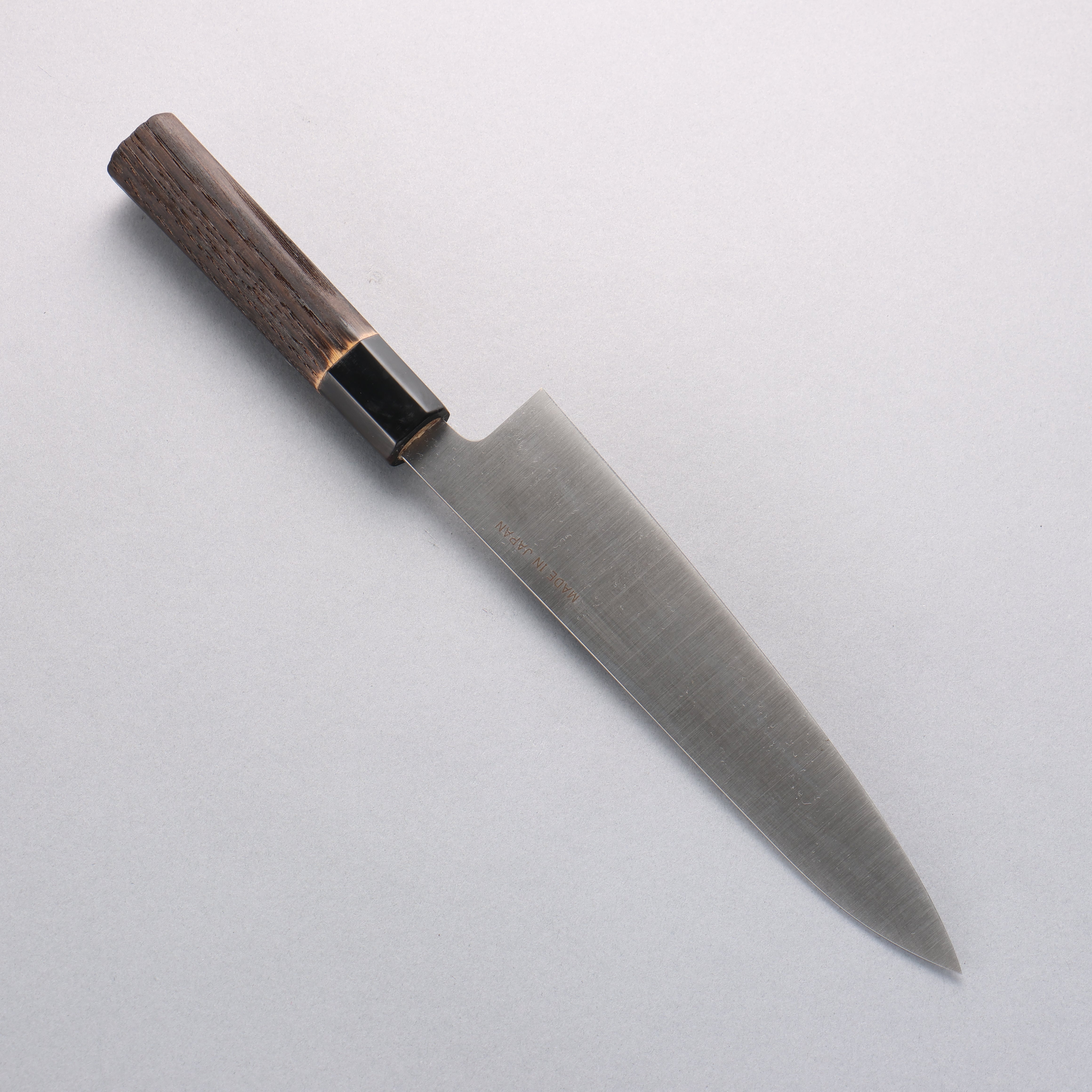 清助 瑞典鋼 牛刀 210mm 燒栗木 握把 - 清助刃物