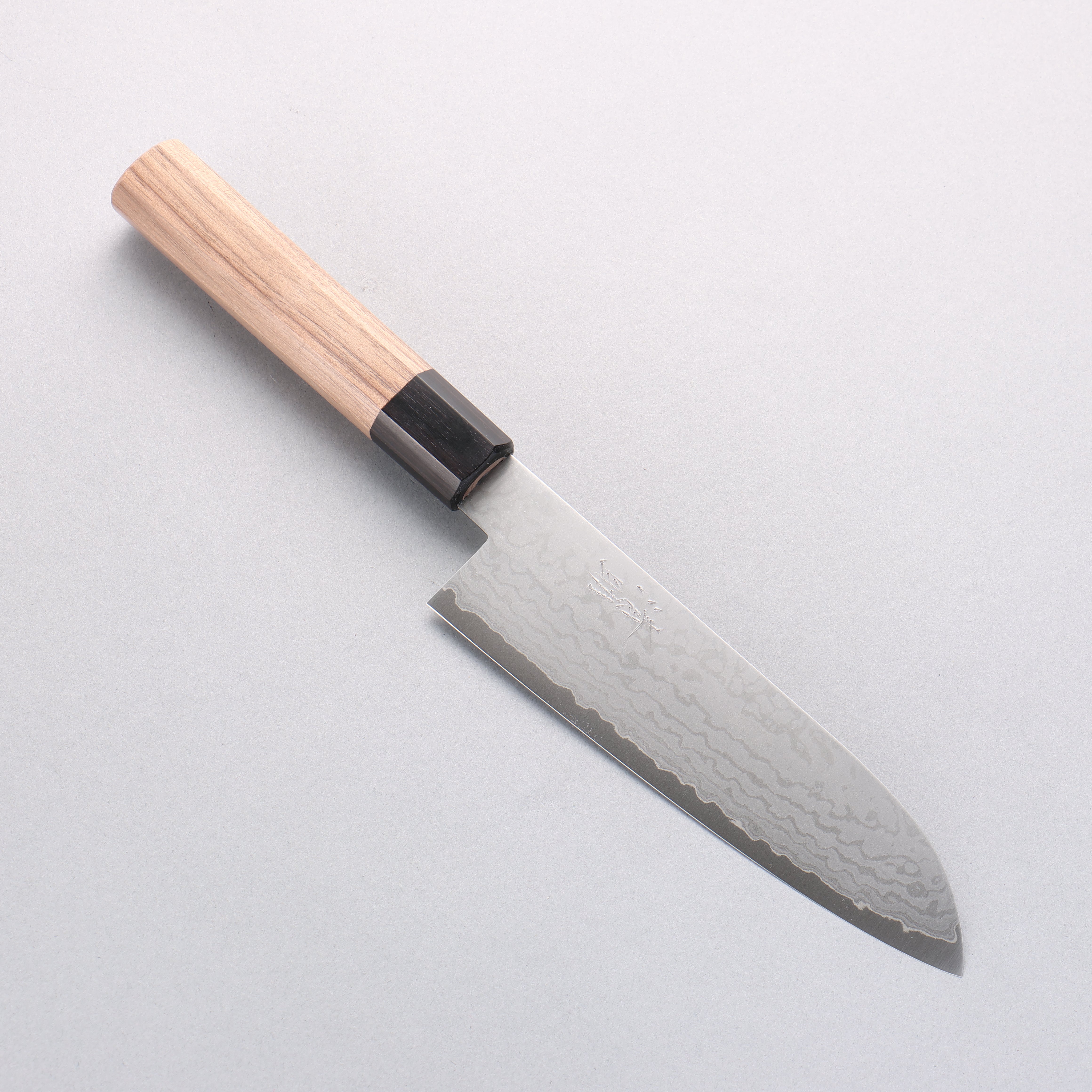 清助 VG10 大馬士革紋 三德刀 165mm 核桃木 握把 - 清助刃物