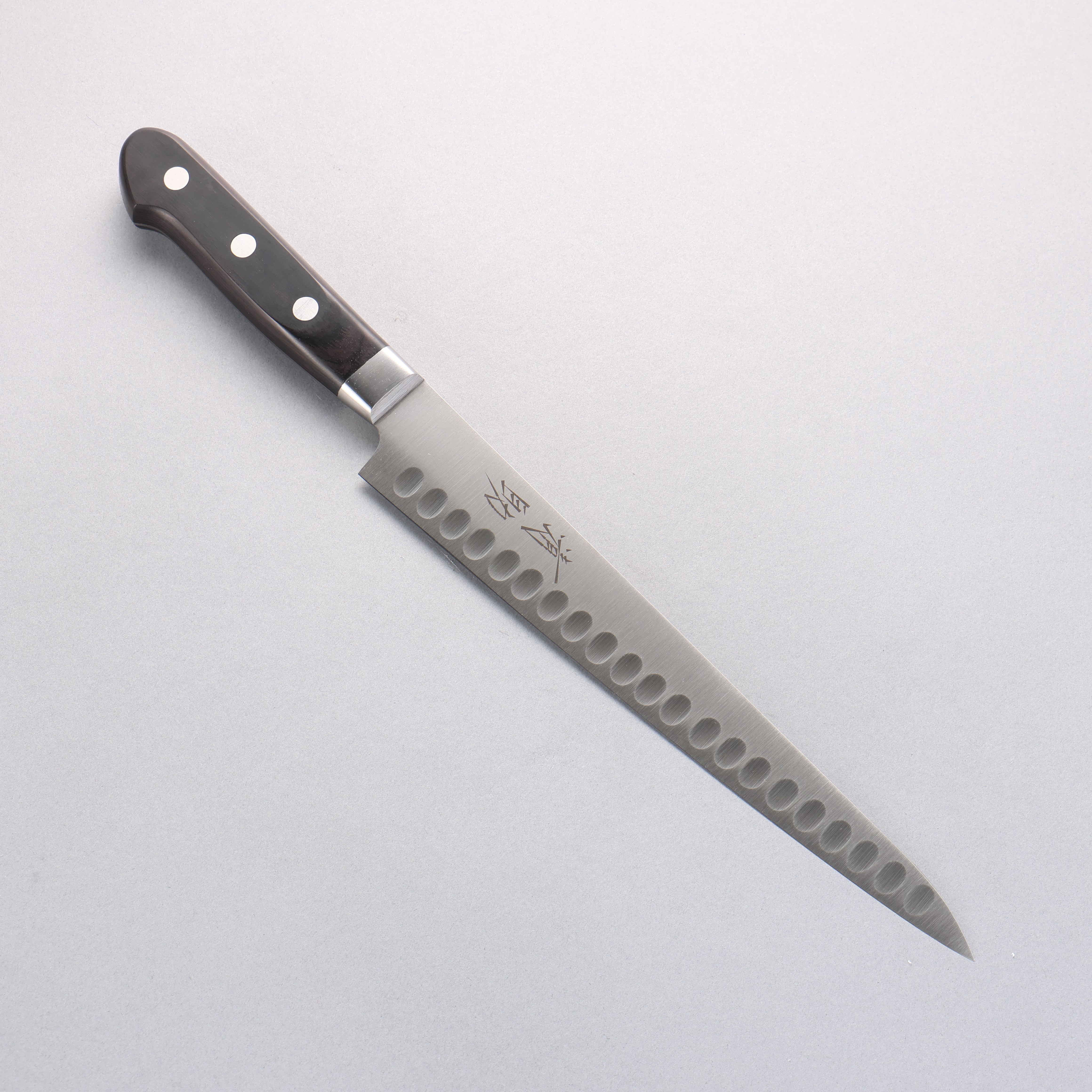 清助 瑞典鋼 鮭魚筋引 240mm 黑合成木 握把 - 清助刃物