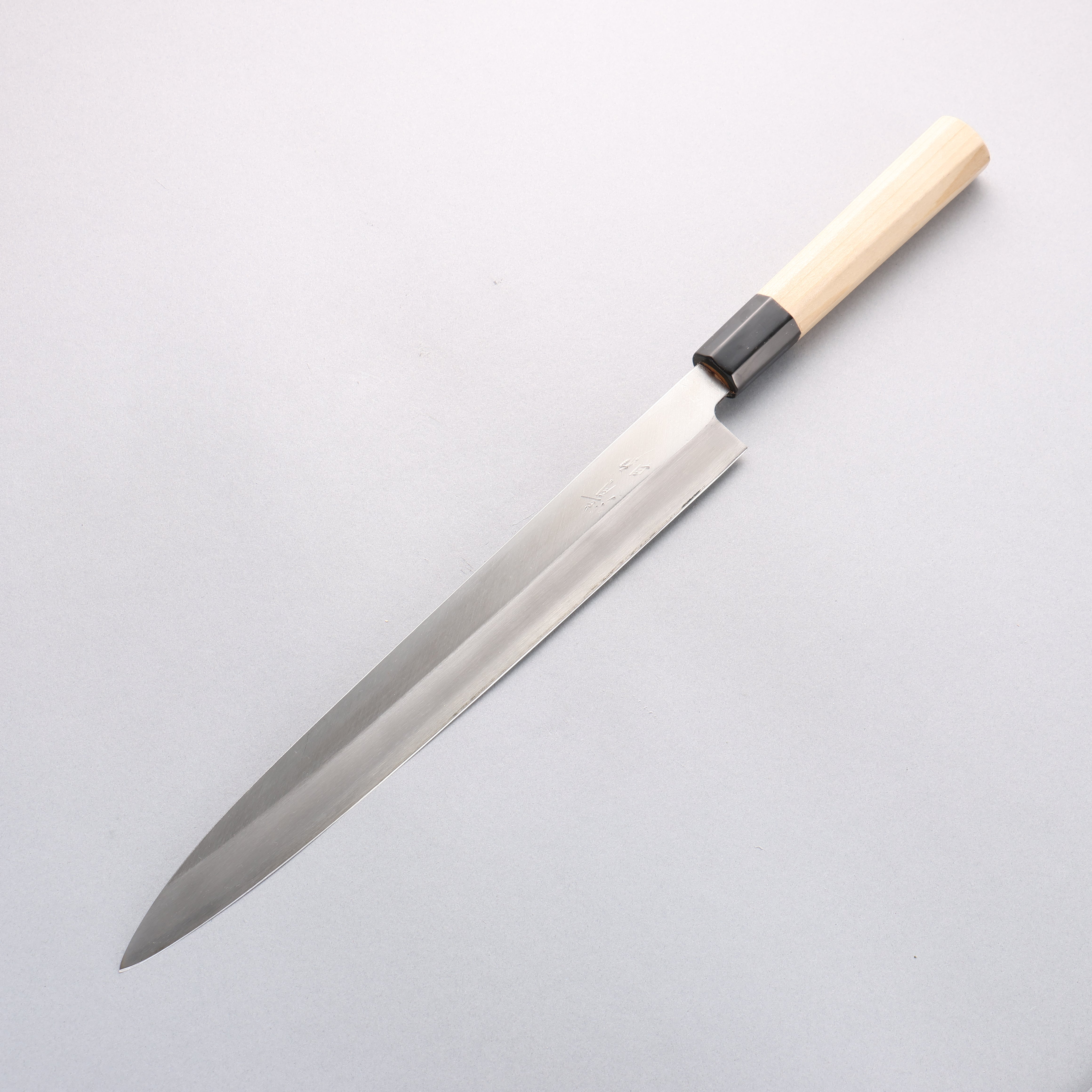清助 【左撇子用】 鉬鋼(MOL) 霞研 柳刃 300mm - 清助刃物