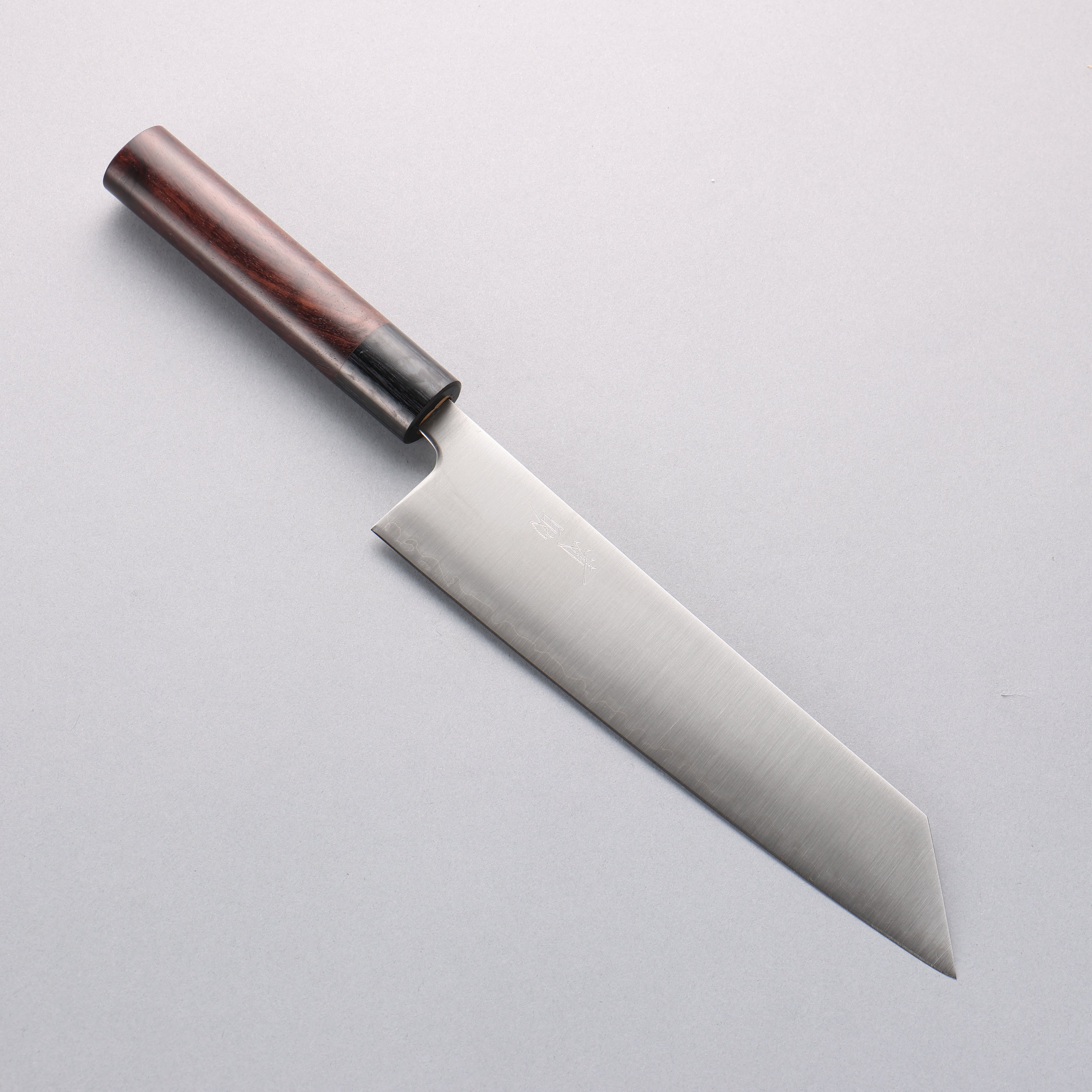 清助 超級青鋼 切付牛刀 210mm 紫檀木(口輪:黑合成木) 握把 - 清助刃物