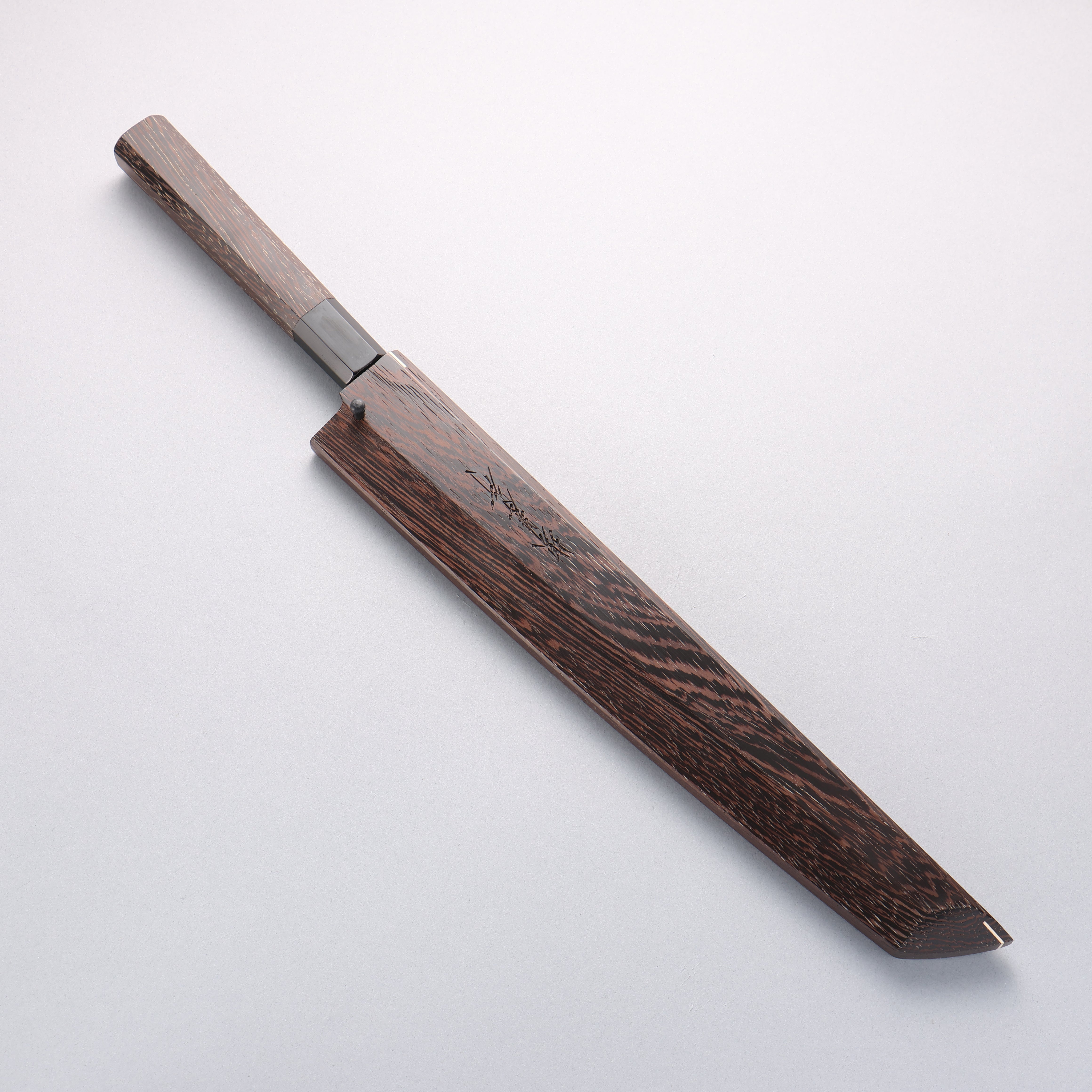 堺 孝行 本燒 VG10 刻有龍的圖樣 先丸柳刃 300mm 雞翅木 握把 附刀鞘 - 清助刃物