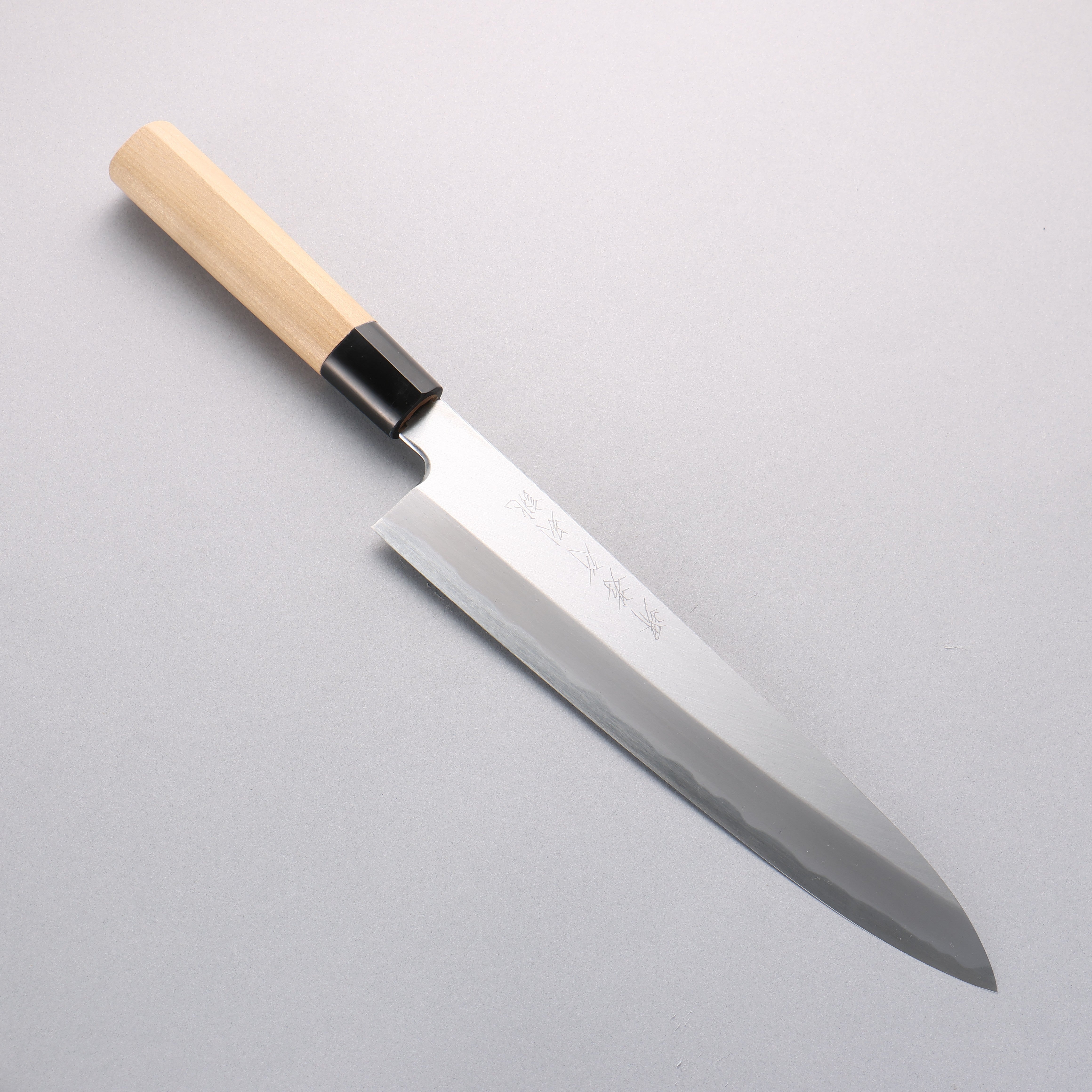 堺 孝行 特上 白鋼二號 牛刀 270mm 木蘭 握把 - 清助刃物