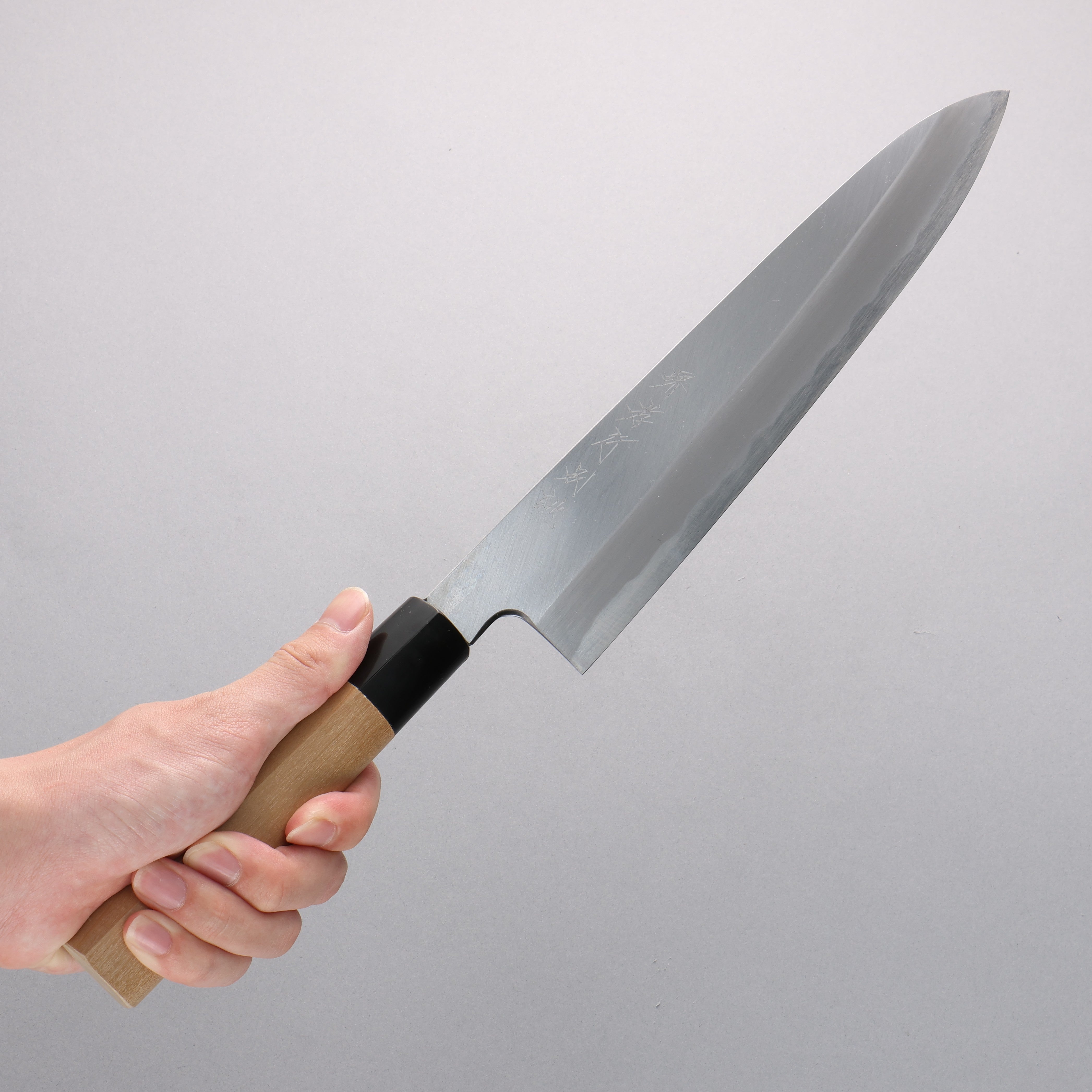 堺 孝行 特上 白鋼二號 牛刀 270mm 木蘭 握把 - 清助刃物