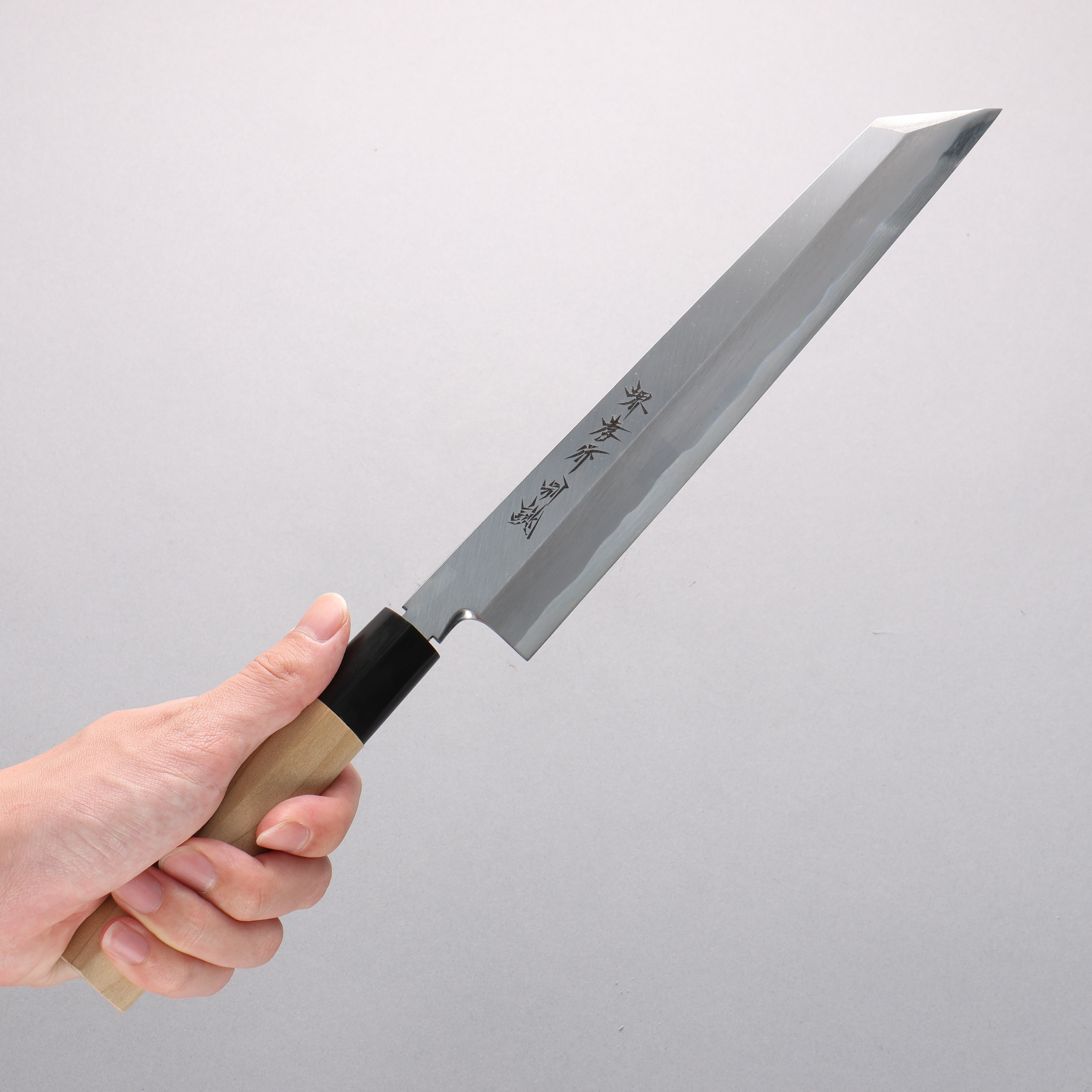 堺 孝行 特上 白鋼二號 切付 240mm 木蘭握把 - 清助刃物