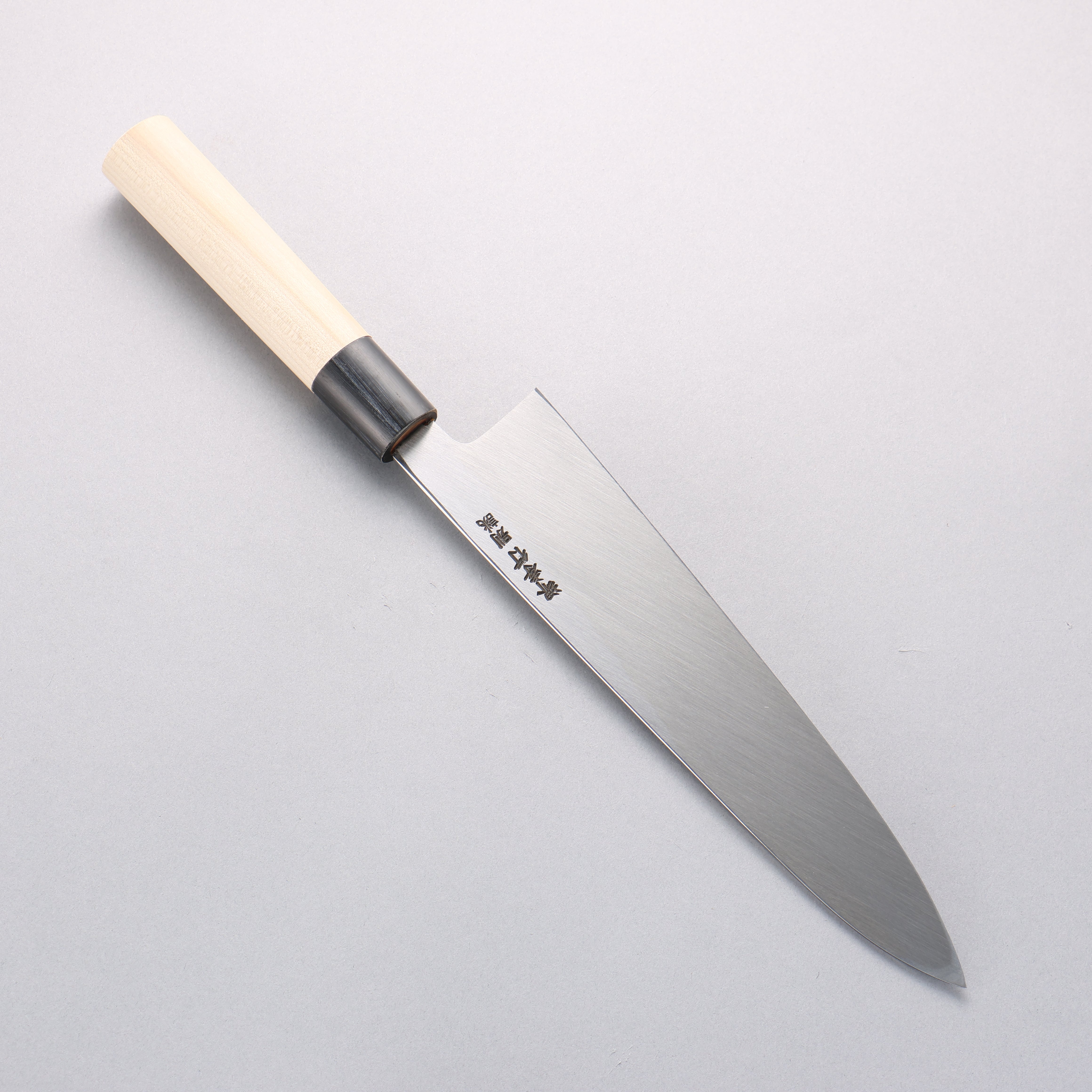 堺 孝行 特上 白鋼二號 牛刀 240mm 木蘭 握把 - 清助刃物