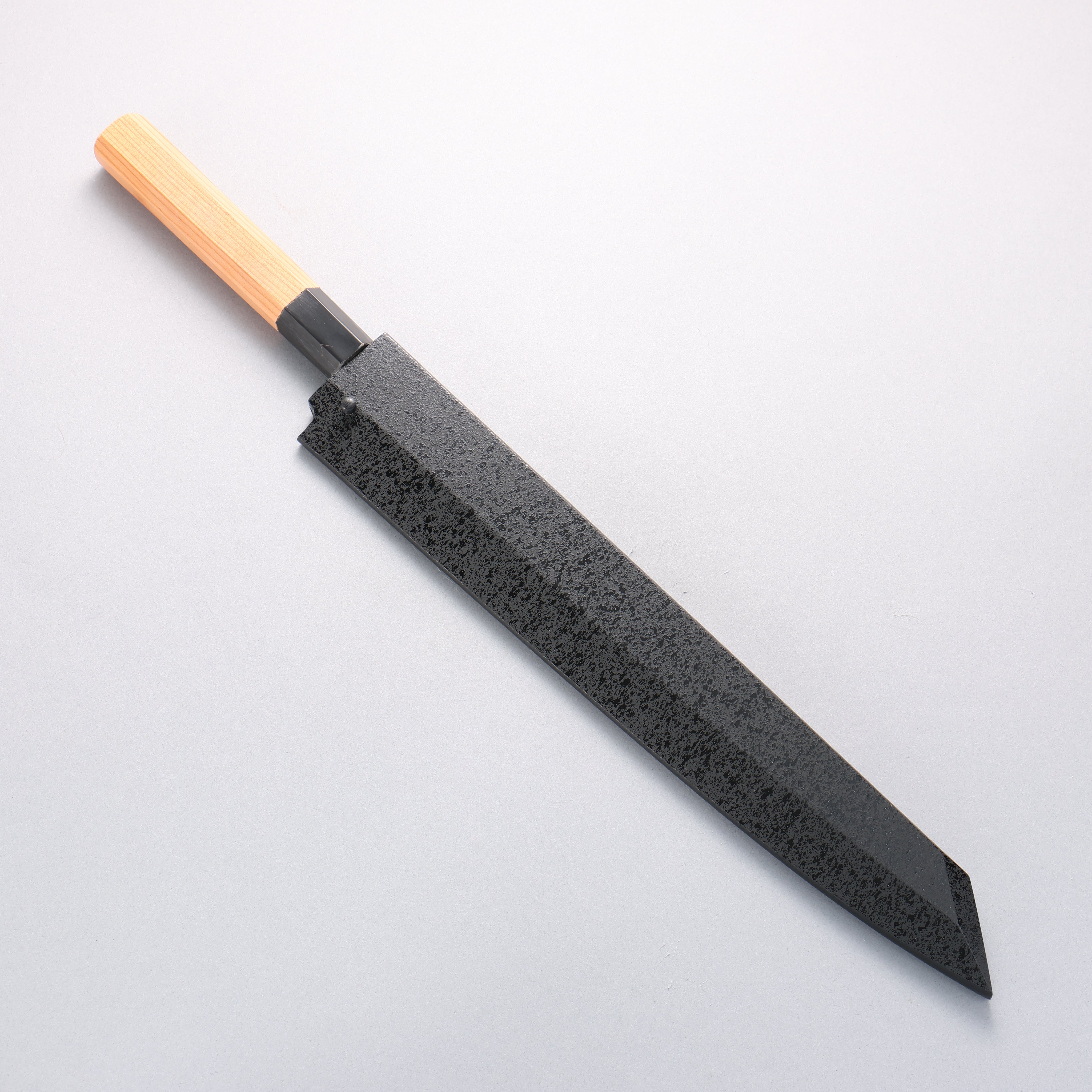 堺 孝行 焰 飛燕 青鋼二號 劍型柳刃 300mm 紫杉木握把 - 清助刃物