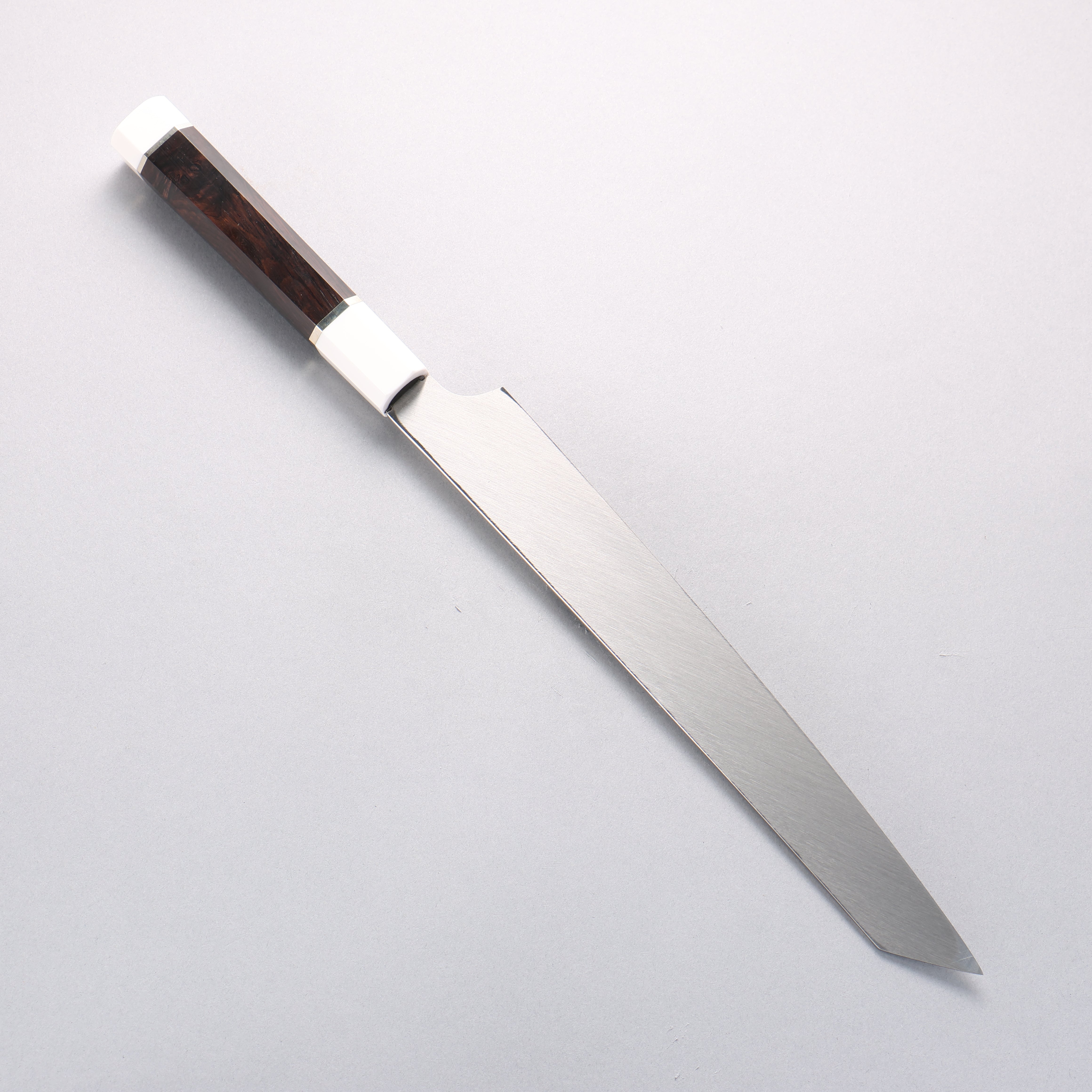 堺 孝行 銀龍 本燒 瑞典鋼 鏡面處理 劍型柳刃 270mm 黑檀握把 附刀鞘 - 清助刃物