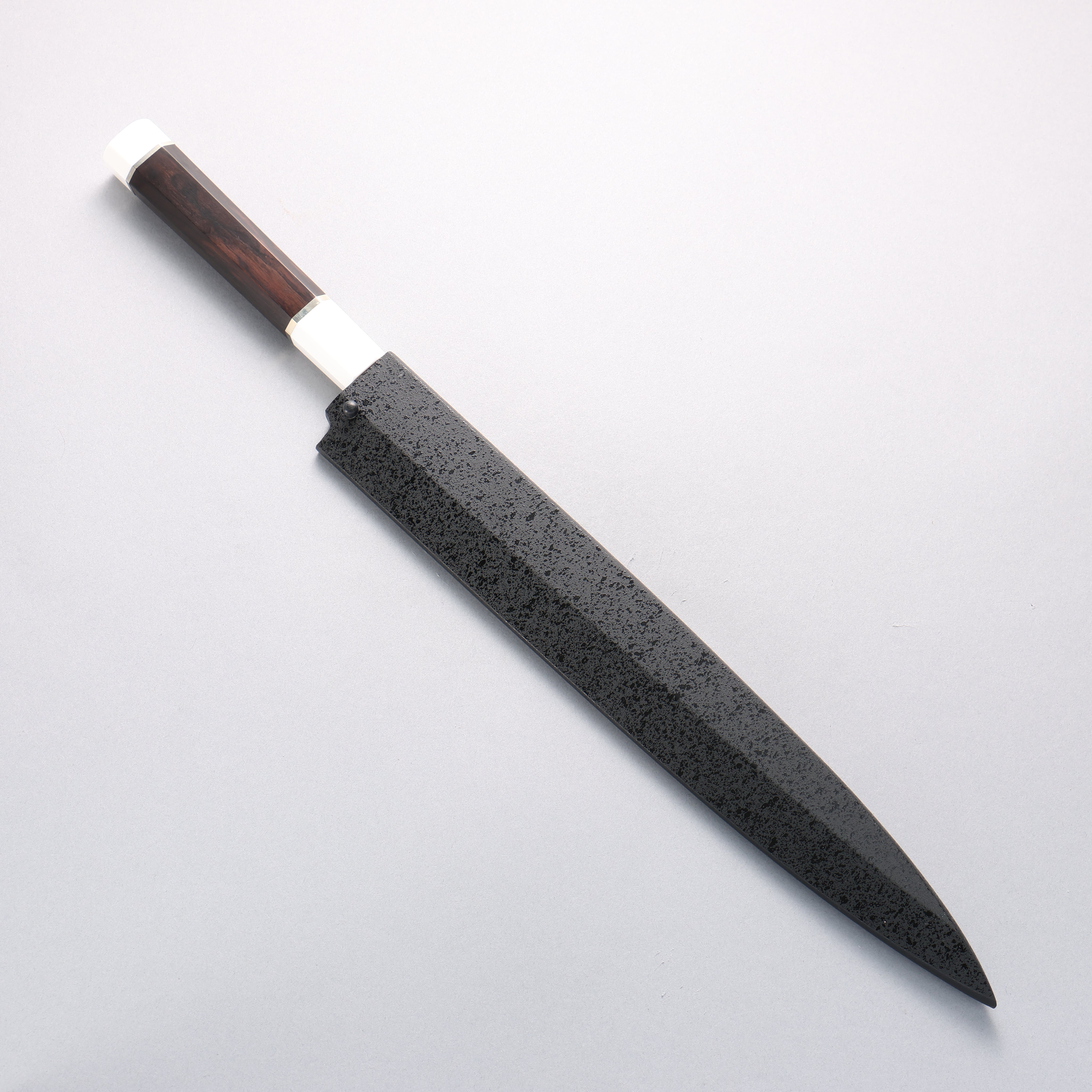 堺 孝行 銀龍 本燒 瑞典鋼 鏡面處理 柳刃 300mm 黑檀握把 附刀鞘 - 清助刃物