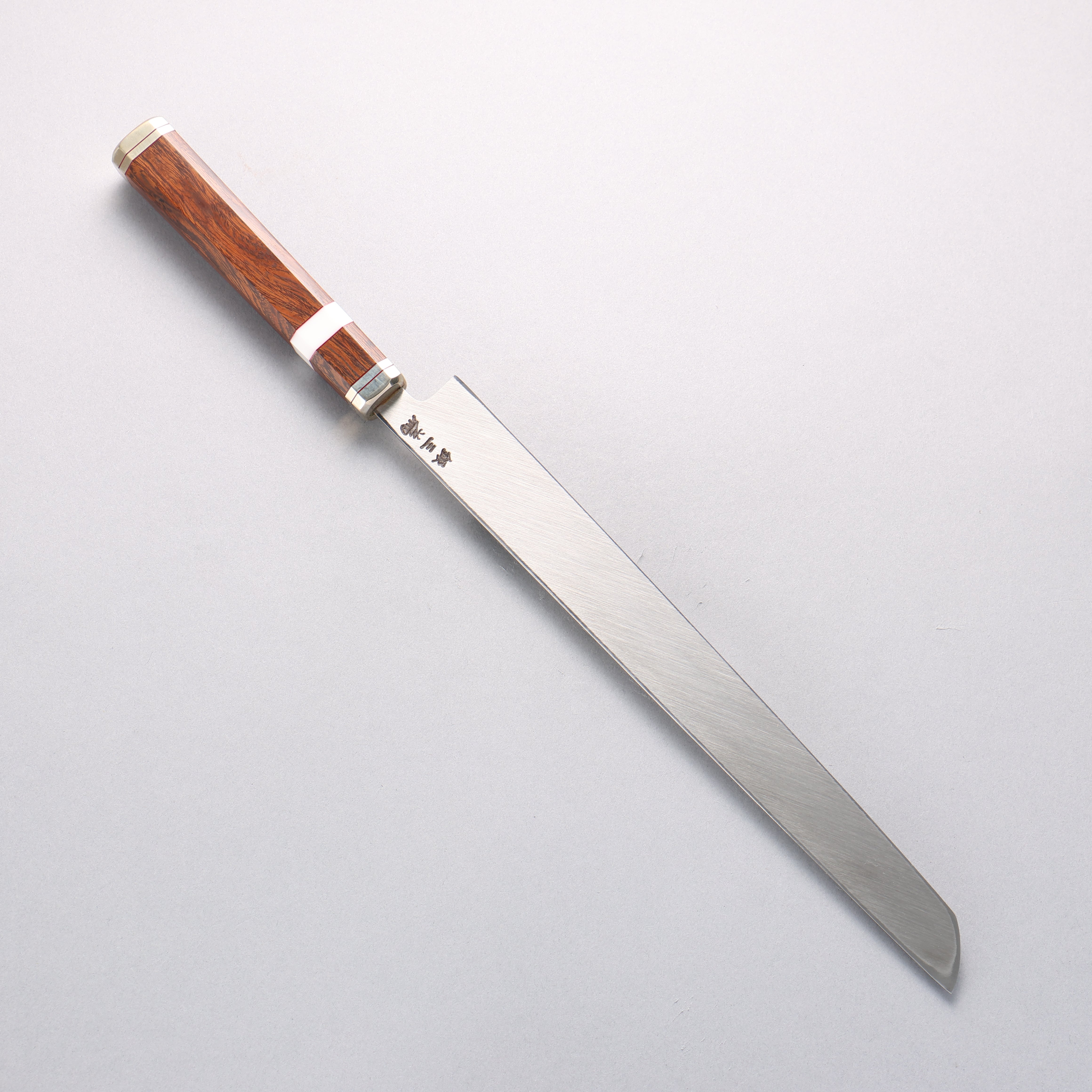 堺 孝行 紫電 銀三鋼 蛸引 270mm 沙漠鐵木(杉原型) 握把 - 清助刃物