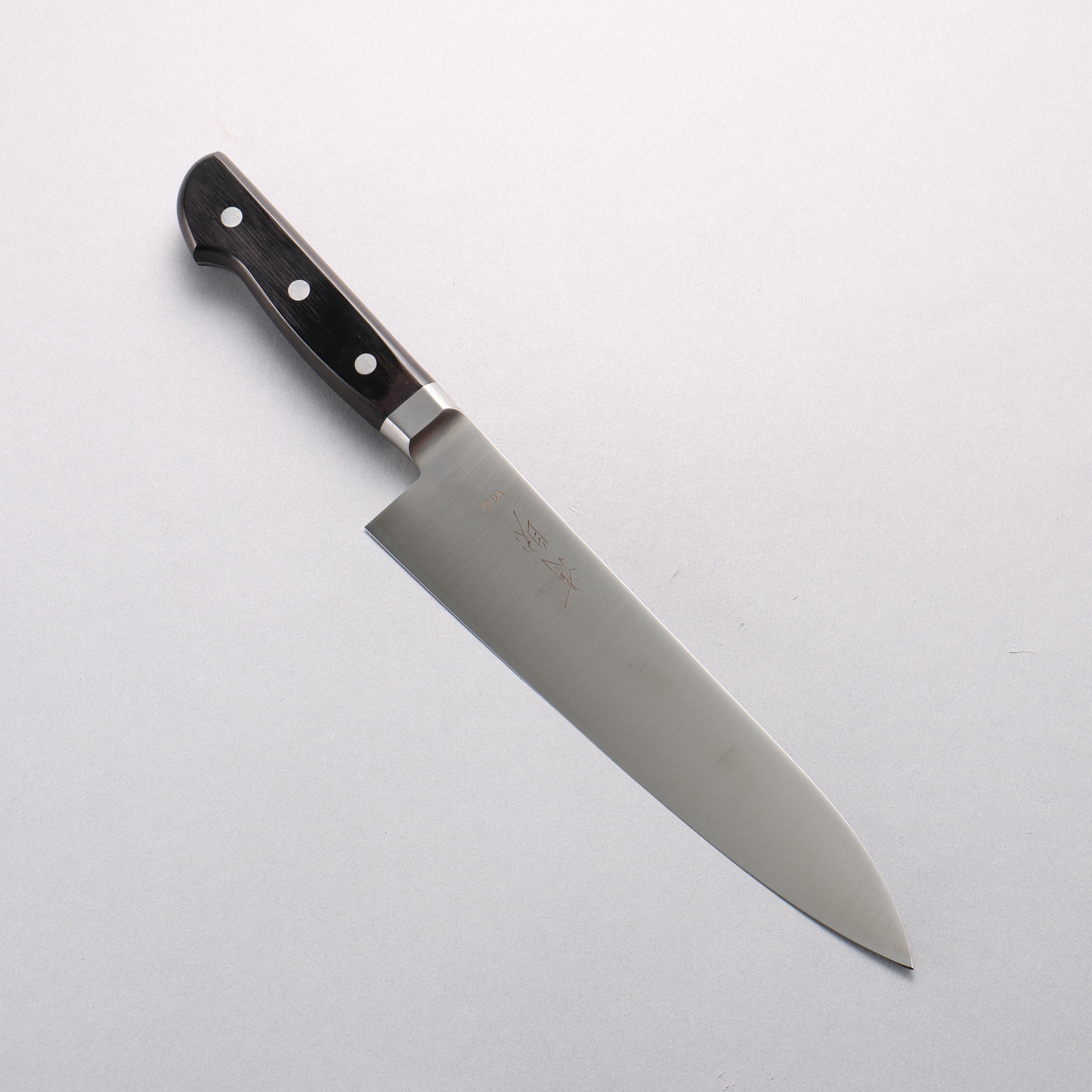 清助 不鏽鋼 牛刀 210mm 黑合成木 握把 - 清助刃物
