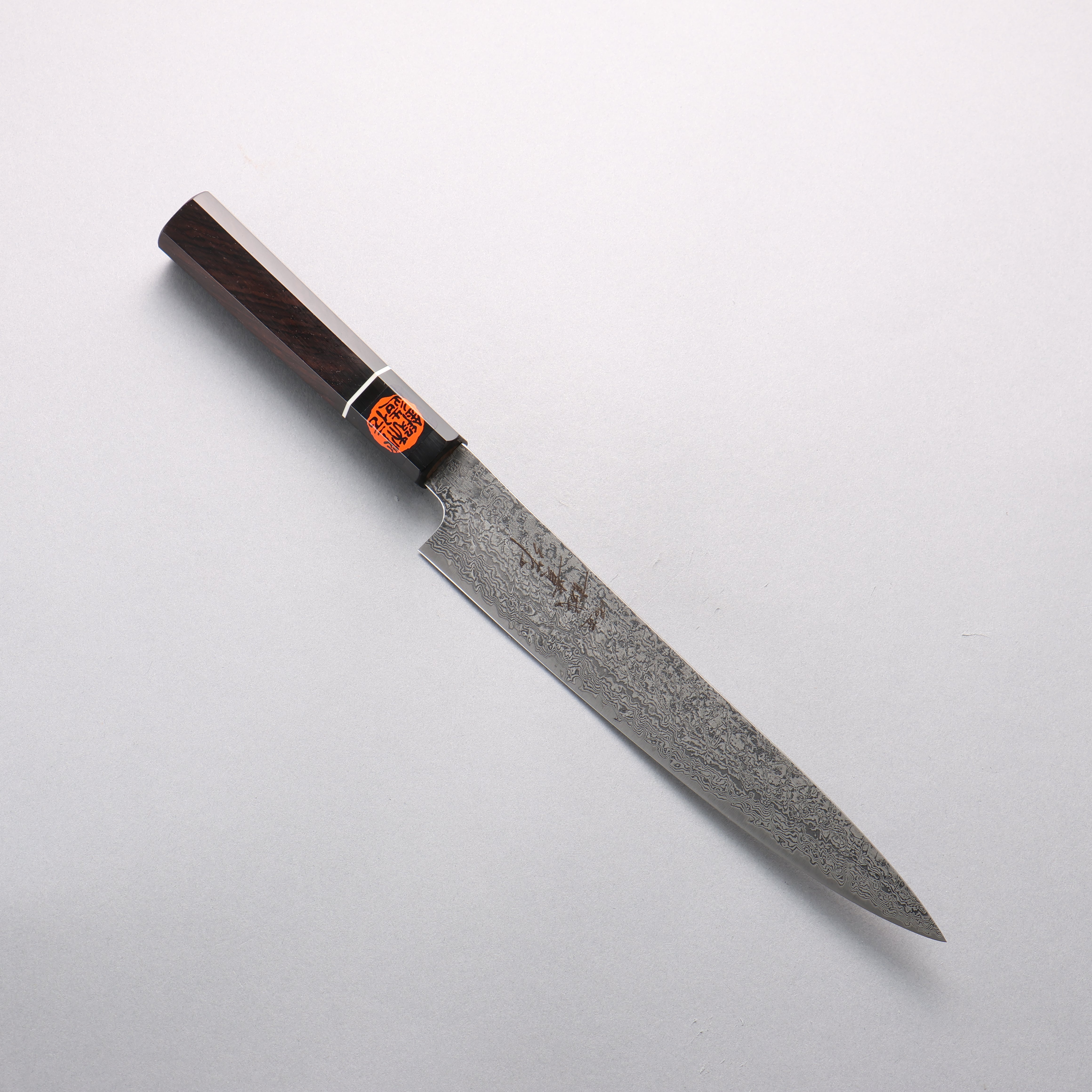 田中 誠貴 羽々斬 SG2 大馬士革紋 切片刀 210mm 黑檀 握把 - 清助刃物