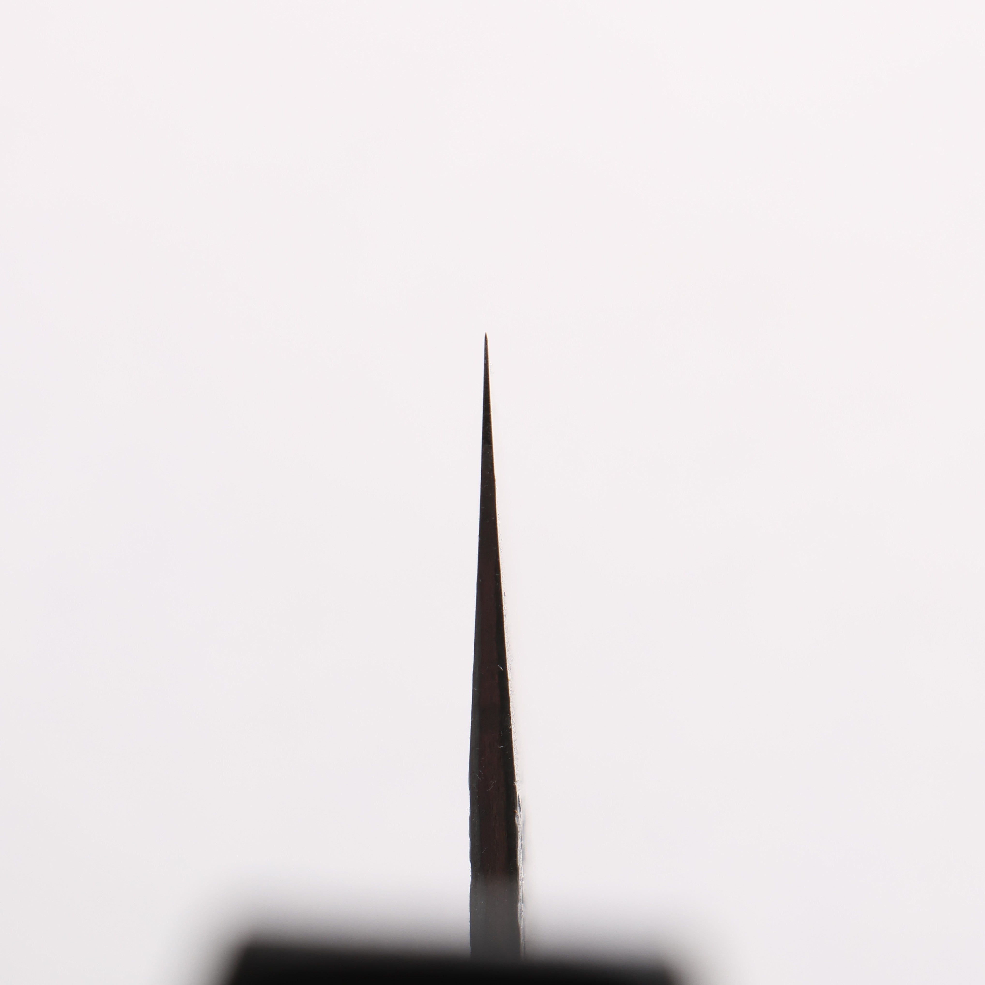 安倍勇光 超級青鋼 鎚目 黑打 牛刀 210mm 紫檀木 (五角形) 握把 - 清助刃物