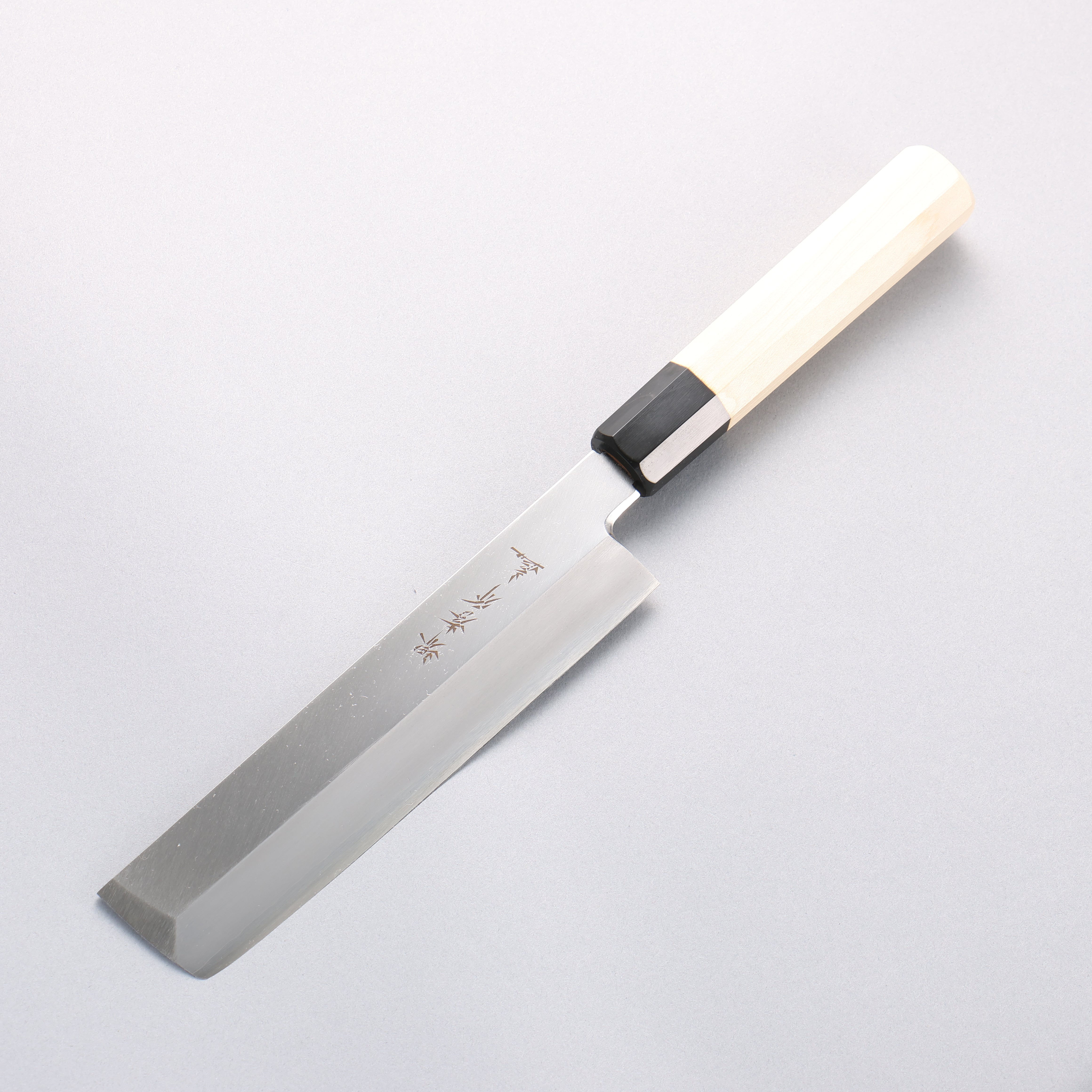 堺 孝行 主廚系列 【左撇子用】 銀三鋼 薄刃 180mm 木蘭握把 - 清助刃物