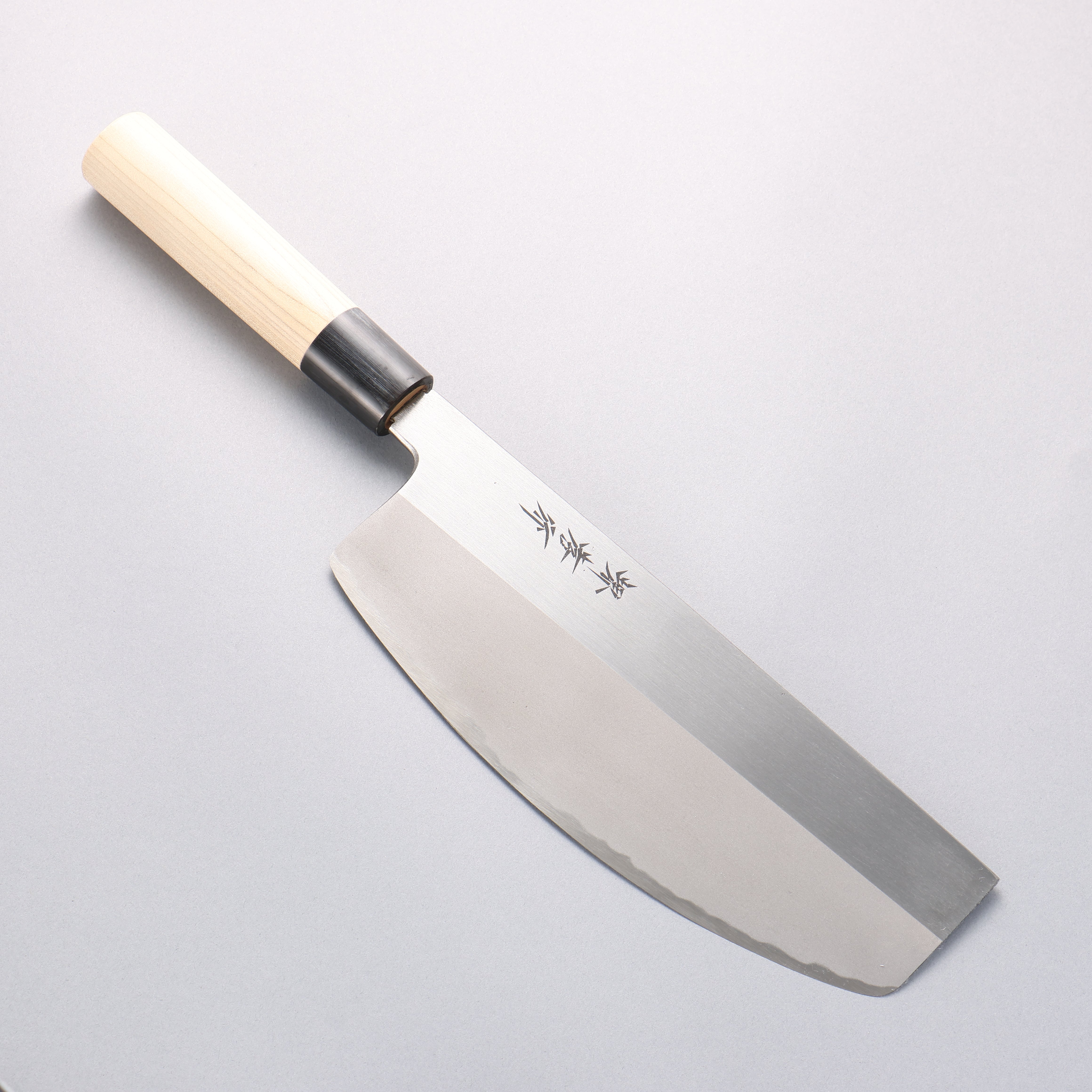 堺 孝行 霞研 白鋼 壽司捲切刀 240mm - 清助刃物