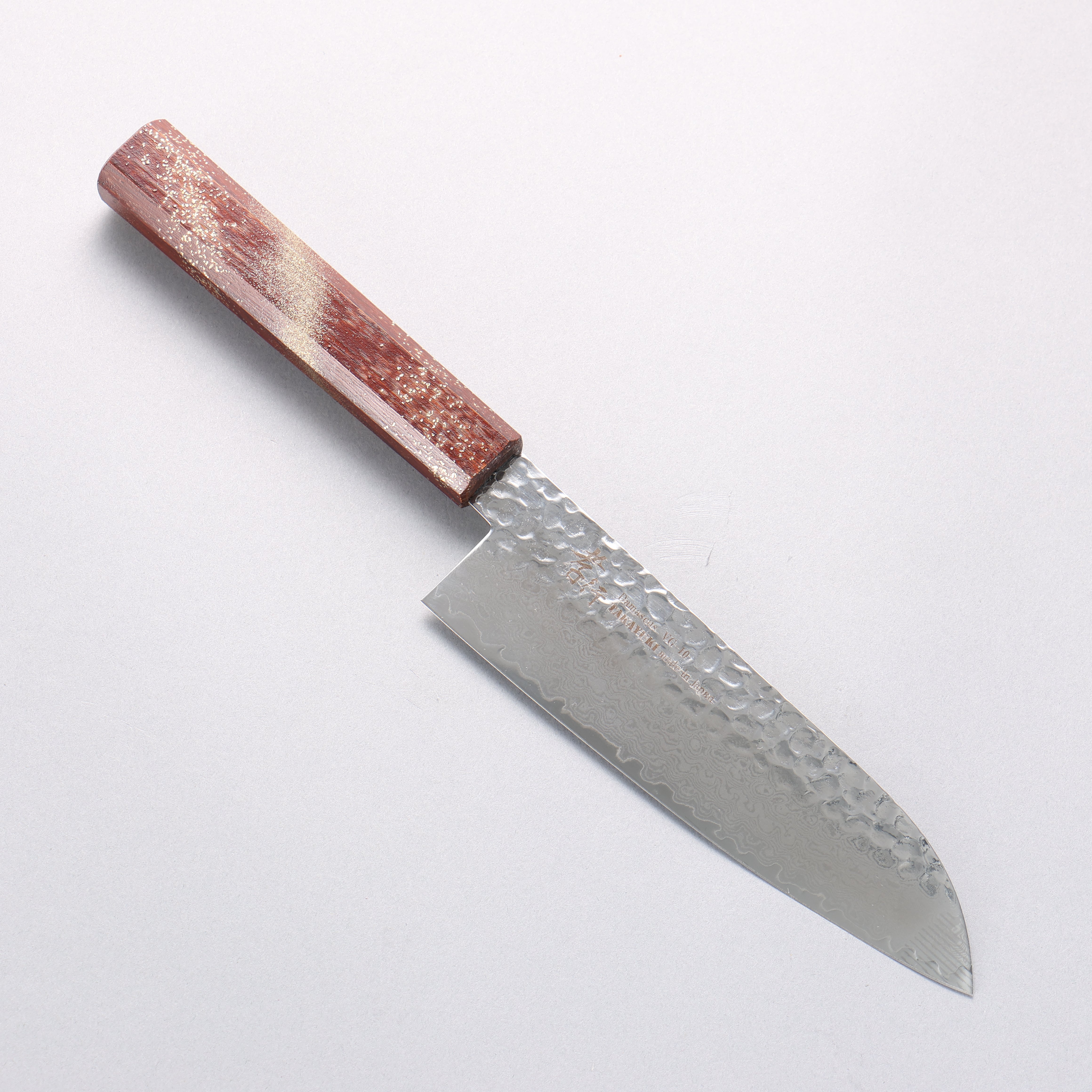 堺 孝行 VG10 33層大馬士革紋 三德刀 170mm 櫟木漆塗(星連)握把 - 清助刃物
