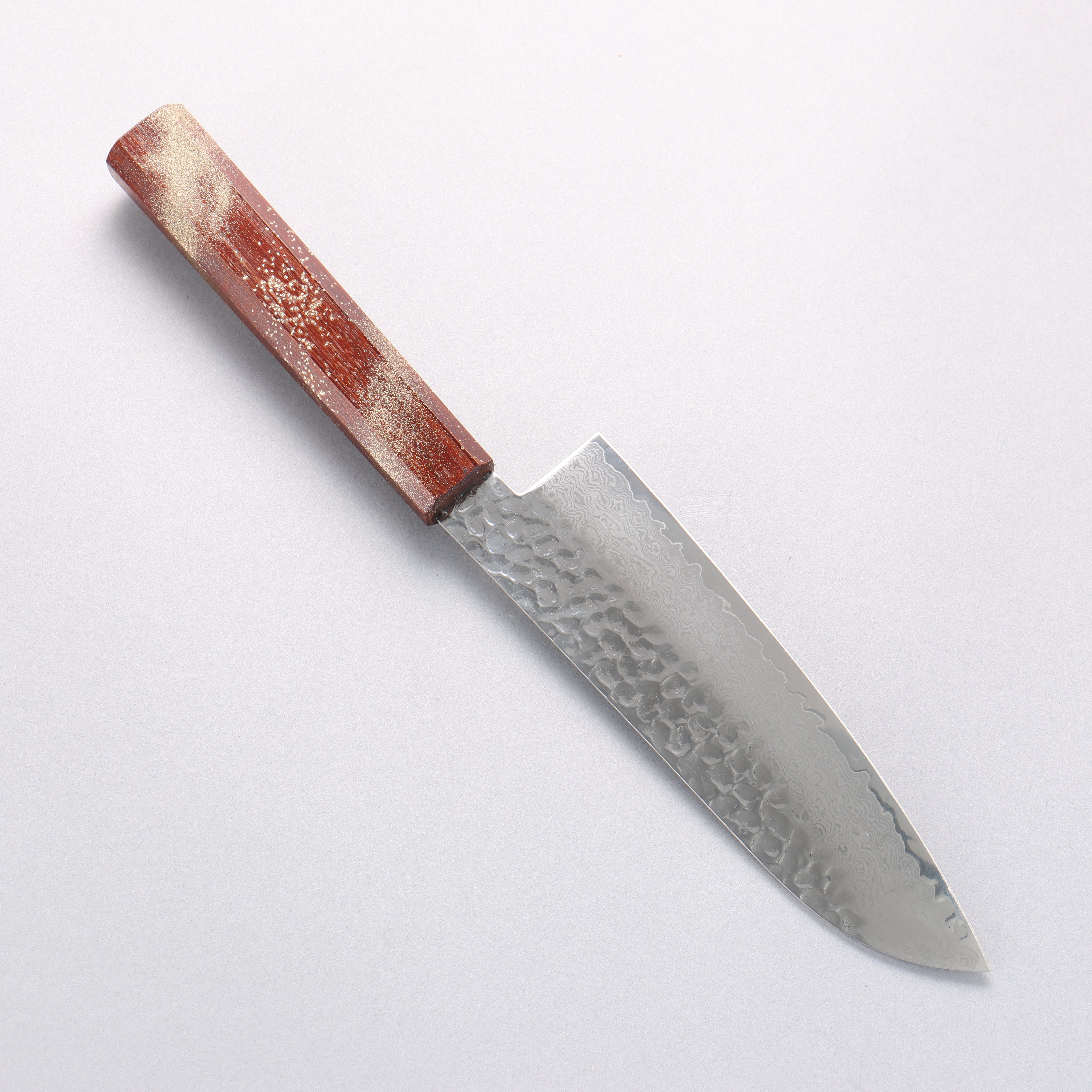堺 孝行 VG10 33層大馬士革紋 三德刀 170mm 櫟木漆塗(星連)握把 - 清助刃物