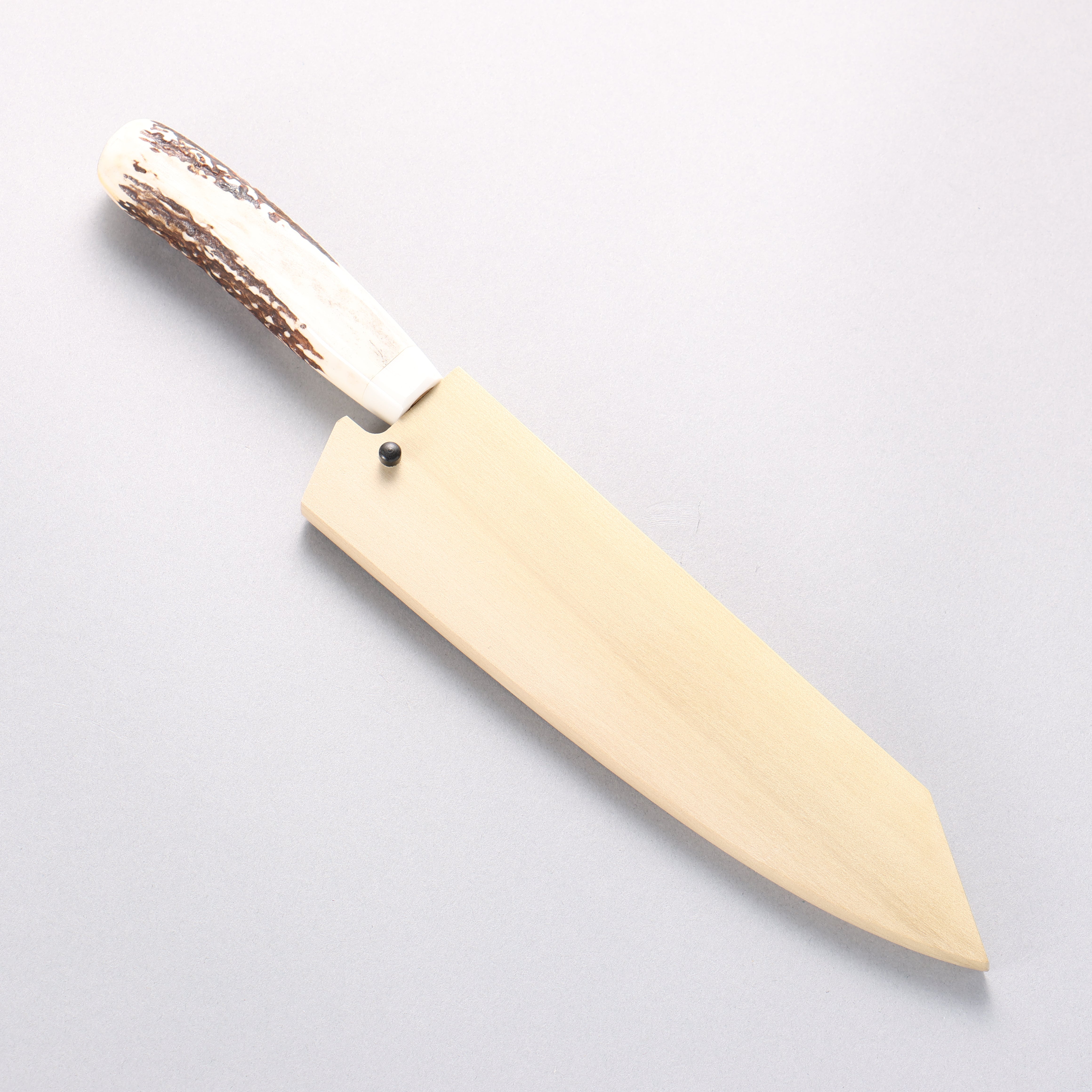 堺 孝行 VG10 33層大馬士革紋 劍型三德刀 160mm 牛骨 握把 附刀鞘 - 清助刃物