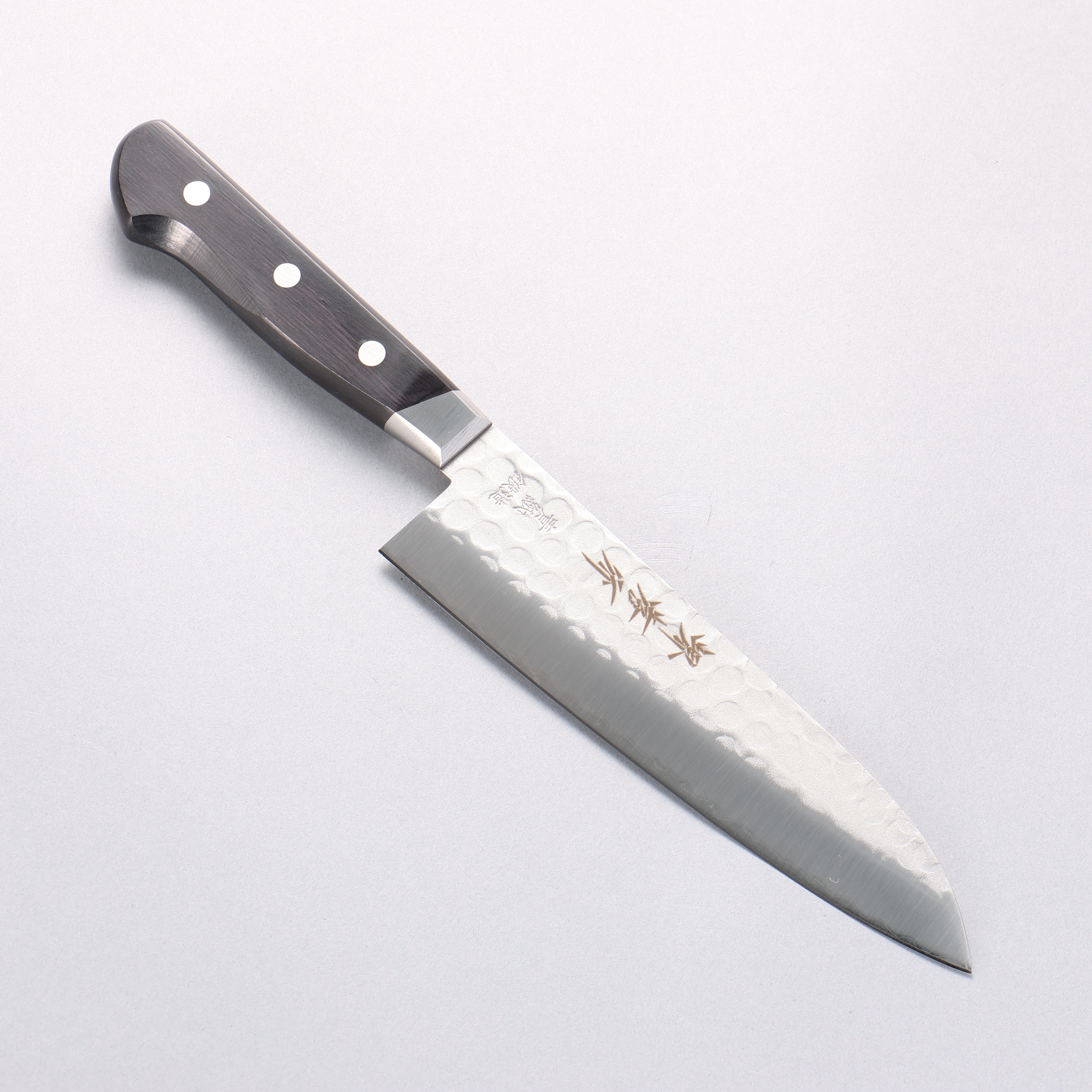 堺 孝行 青鋼 鎚目 3層 三德刀 180mm - 清助刃物