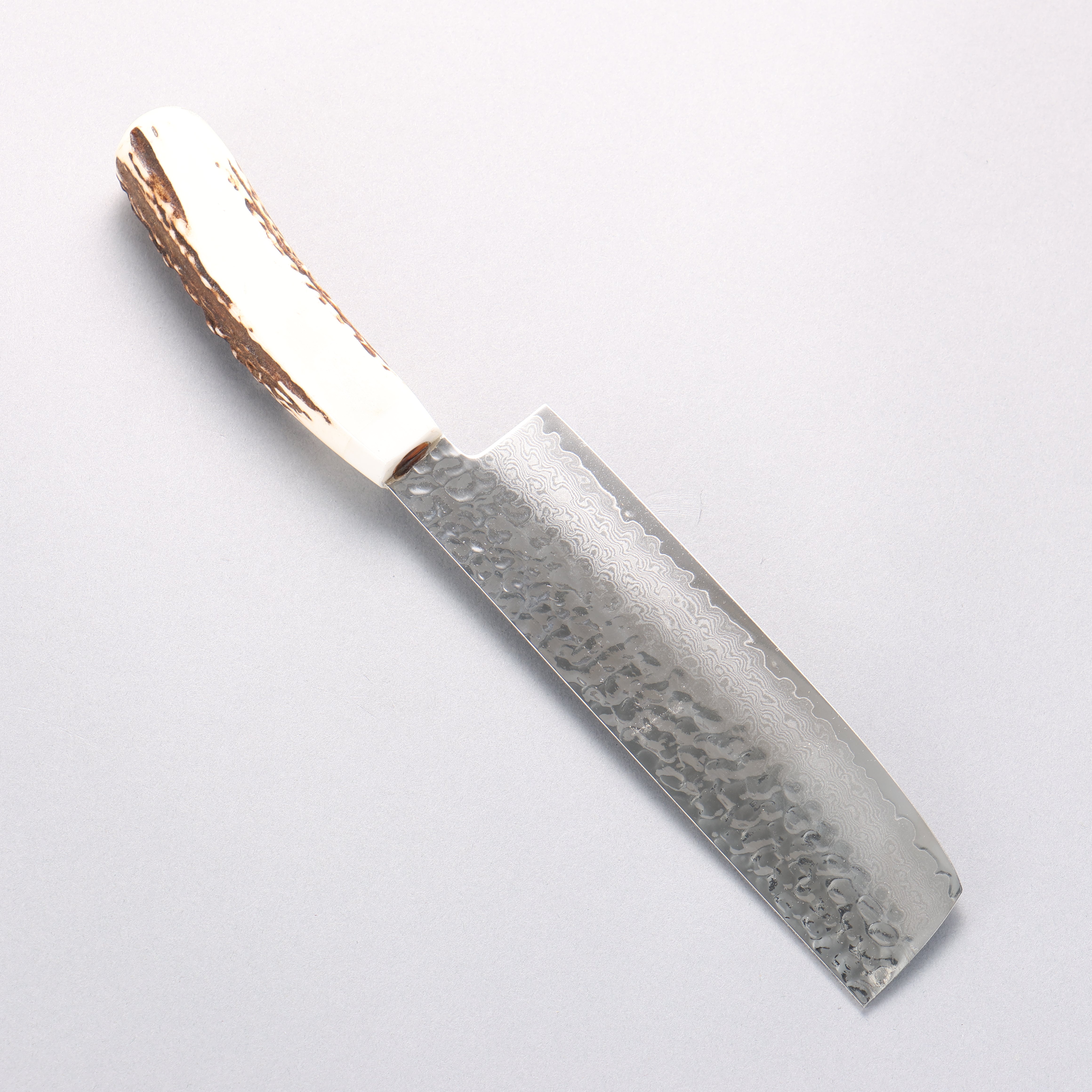 堺 孝行 VG10 33層大馬士革紋 菜切 160mm 牛骨 握把 附刀鞘 - 清助刃物