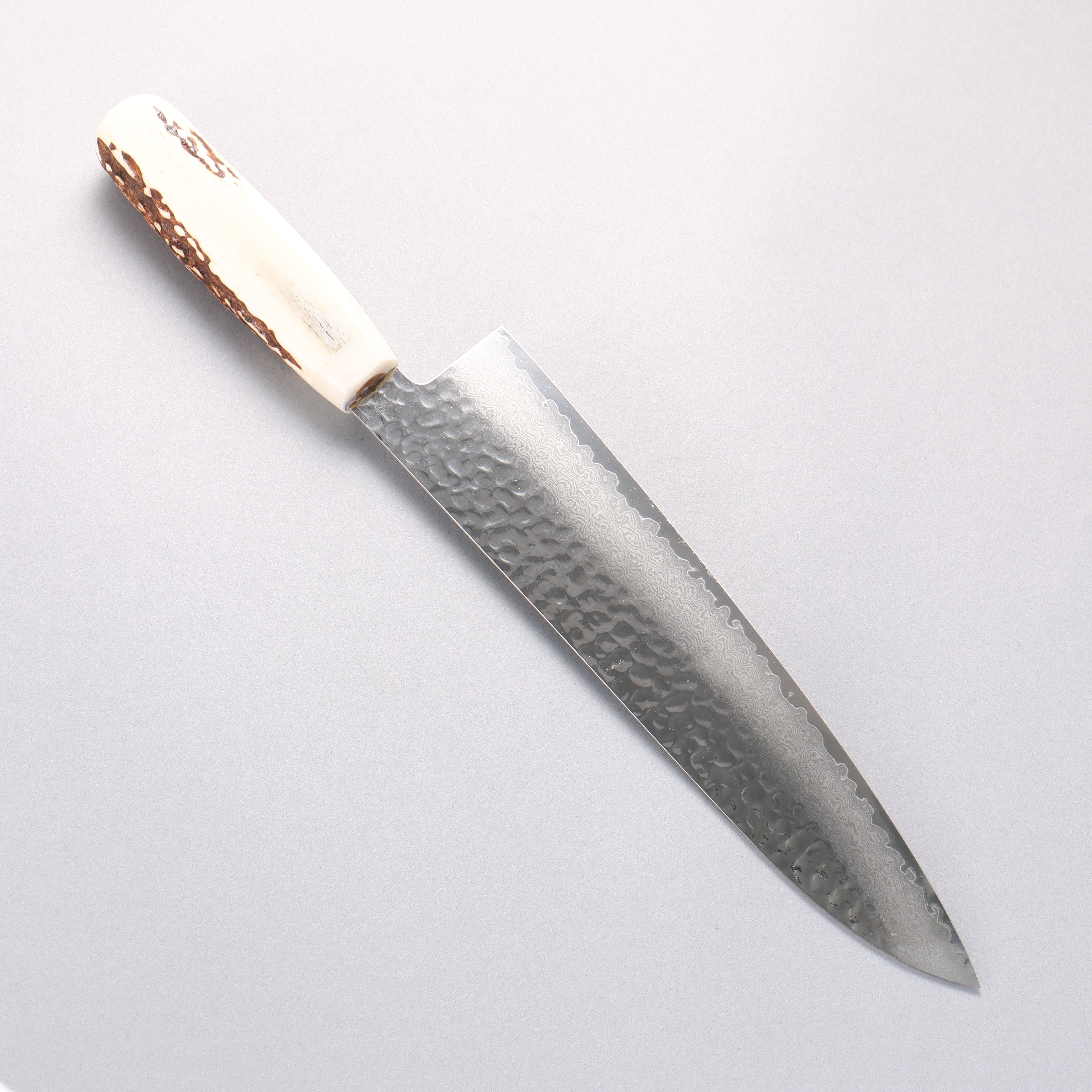 堺 孝行 VG10 33層大馬士革紋 牛刀 240mm 牛骨 握把 附刀鞘 - 清助刃物
