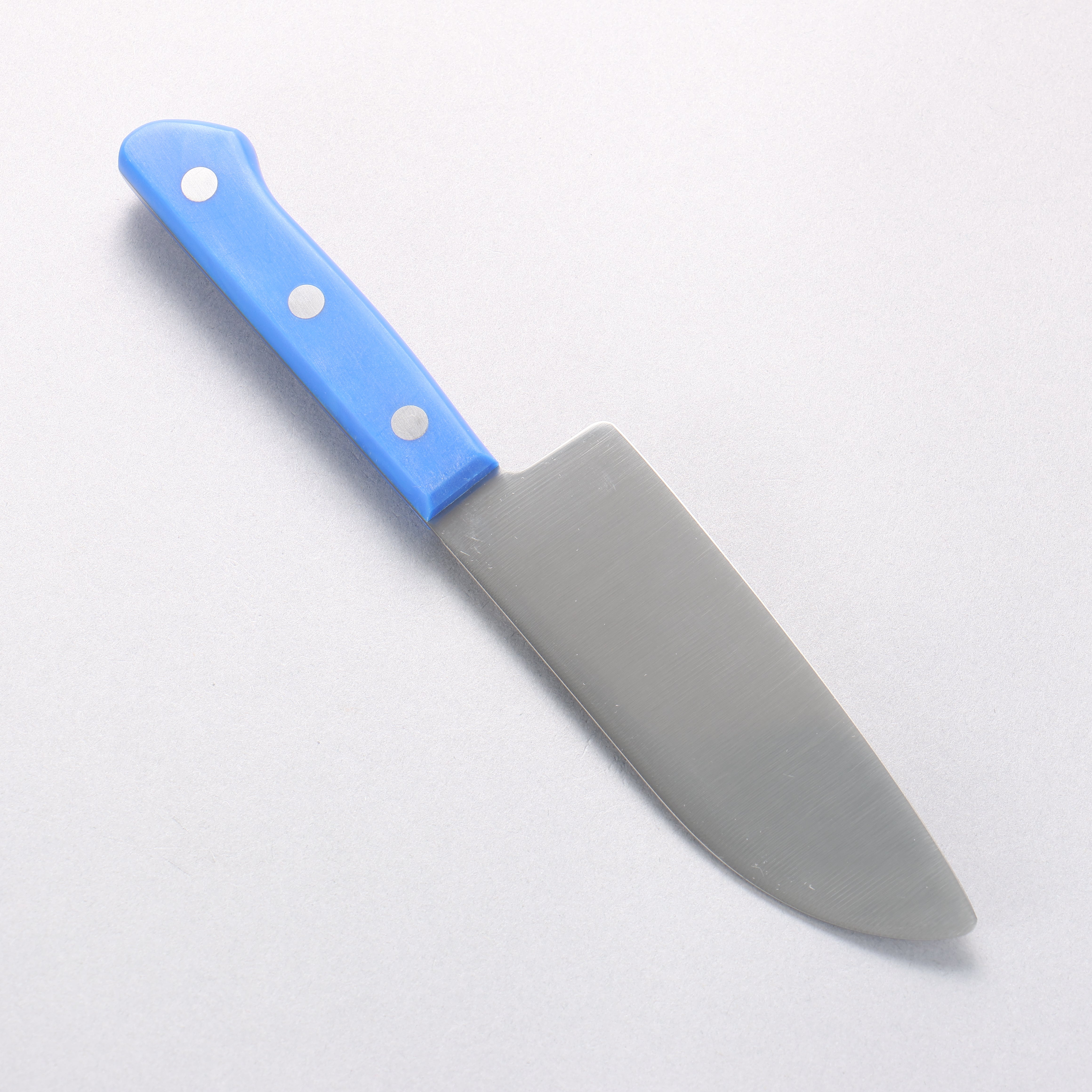 堺 孝行 鉬鋼(MOL) 兒童用刀 120mm - 藍色柄 - 清助刃物