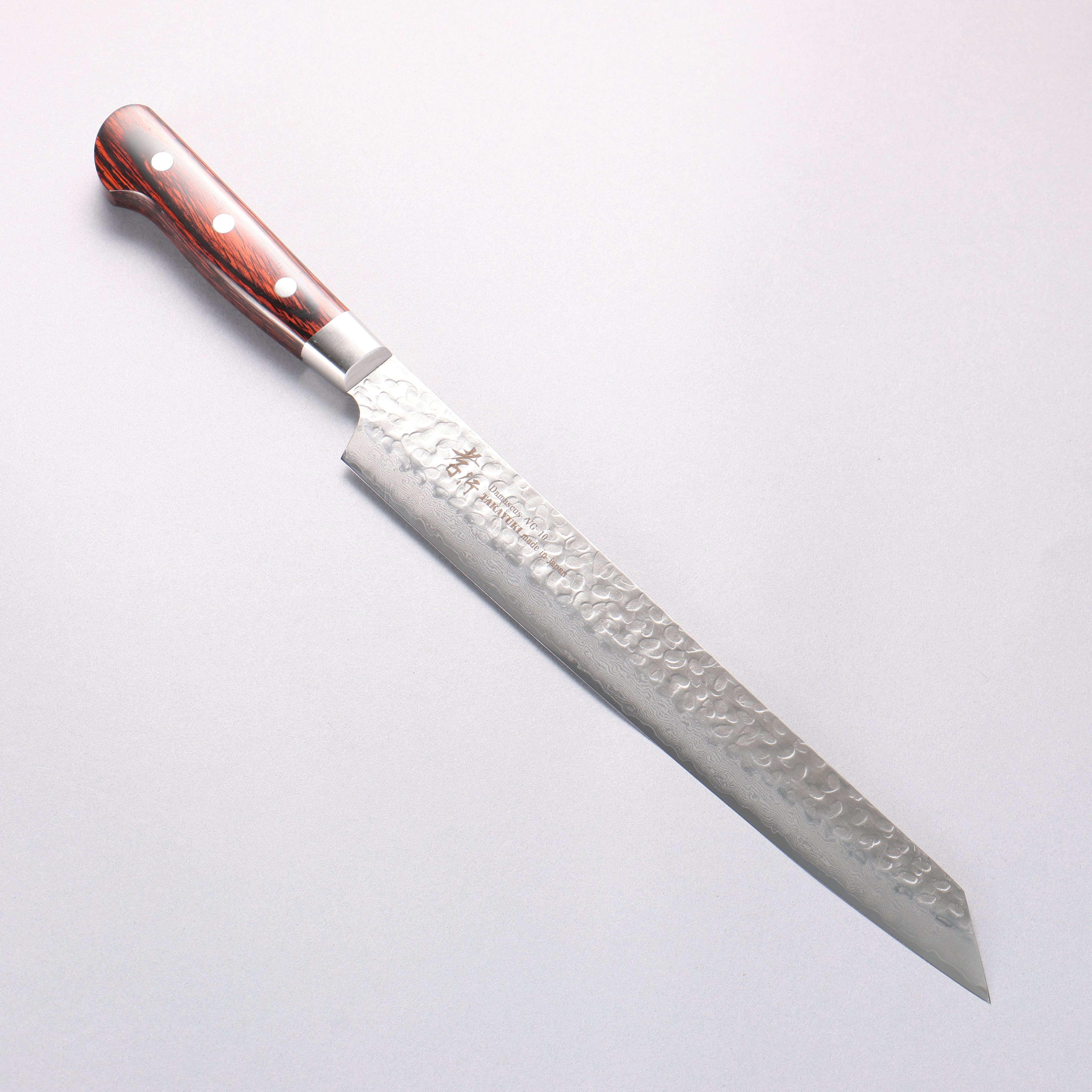 堺 孝行 VG10 33層 大馬士革紋 劍型柳刃 270mm 桃花心合成木 握把 - 清助刃物