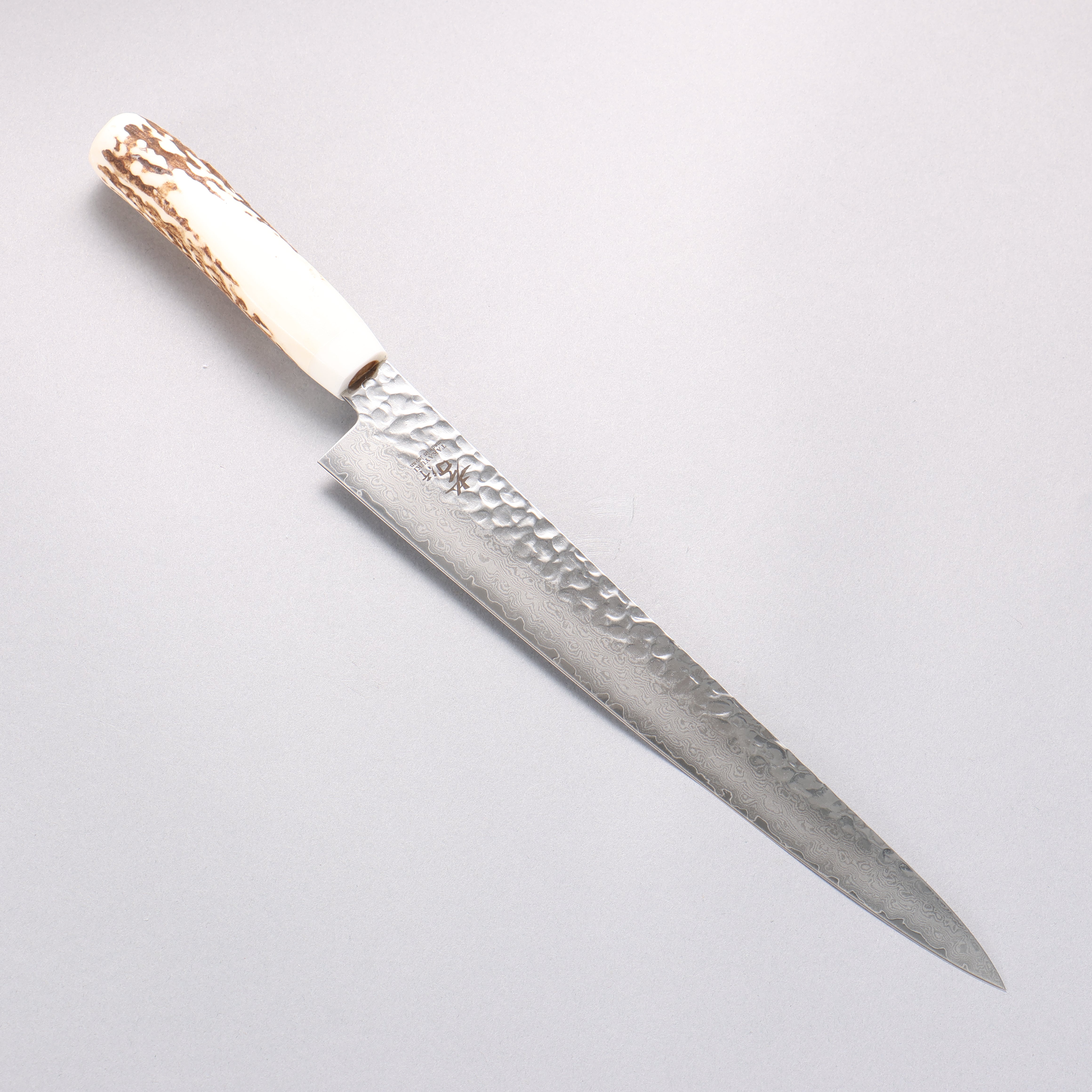 堺 孝行 VG10 33層大馬士革紋 筋引 240mm 牛骨 握把 附刀鞘 - 清助刃物