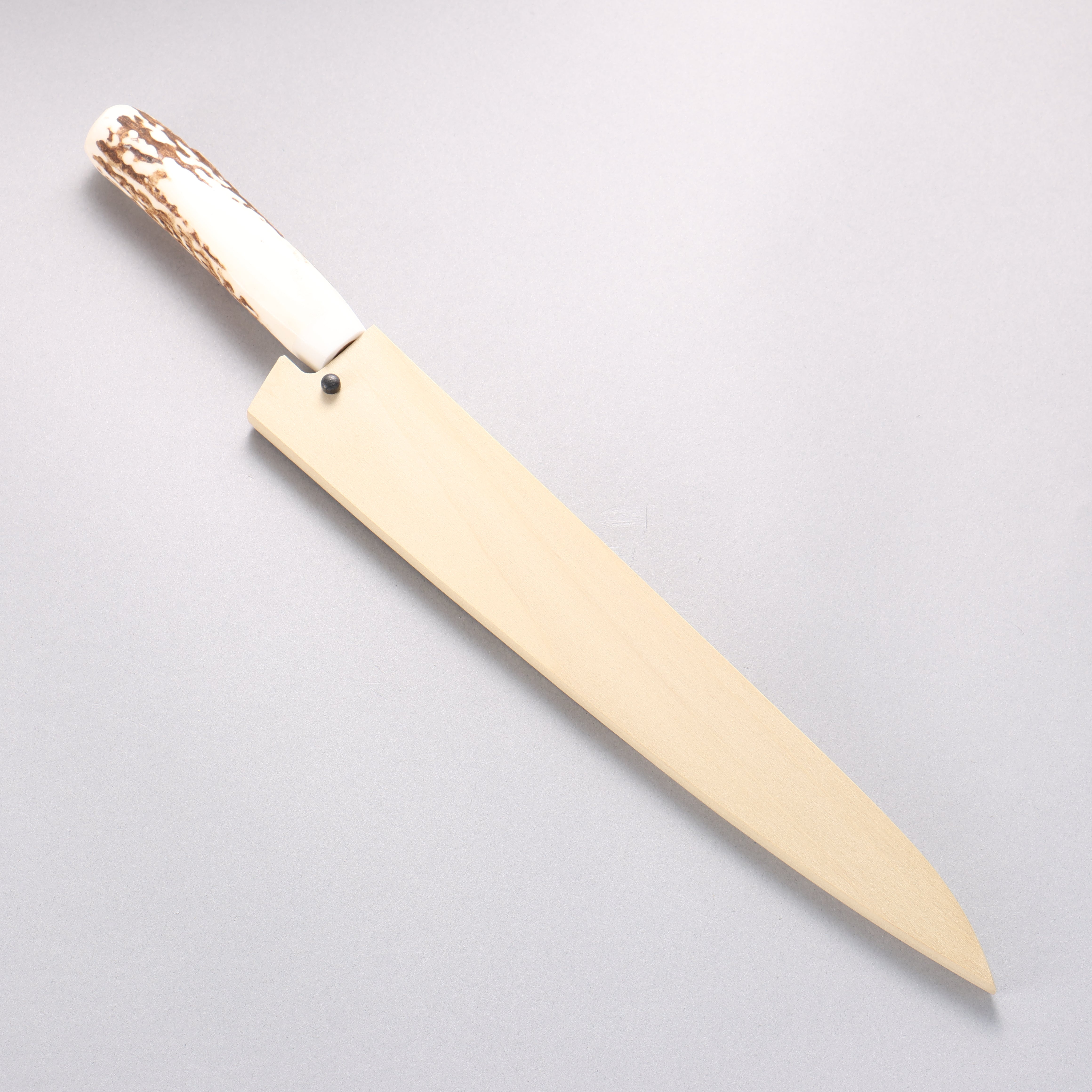 堺 孝行 VG10 33層大馬士革紋 筋引 240mm 牛骨 握把 附刀鞘 - 清助刃物