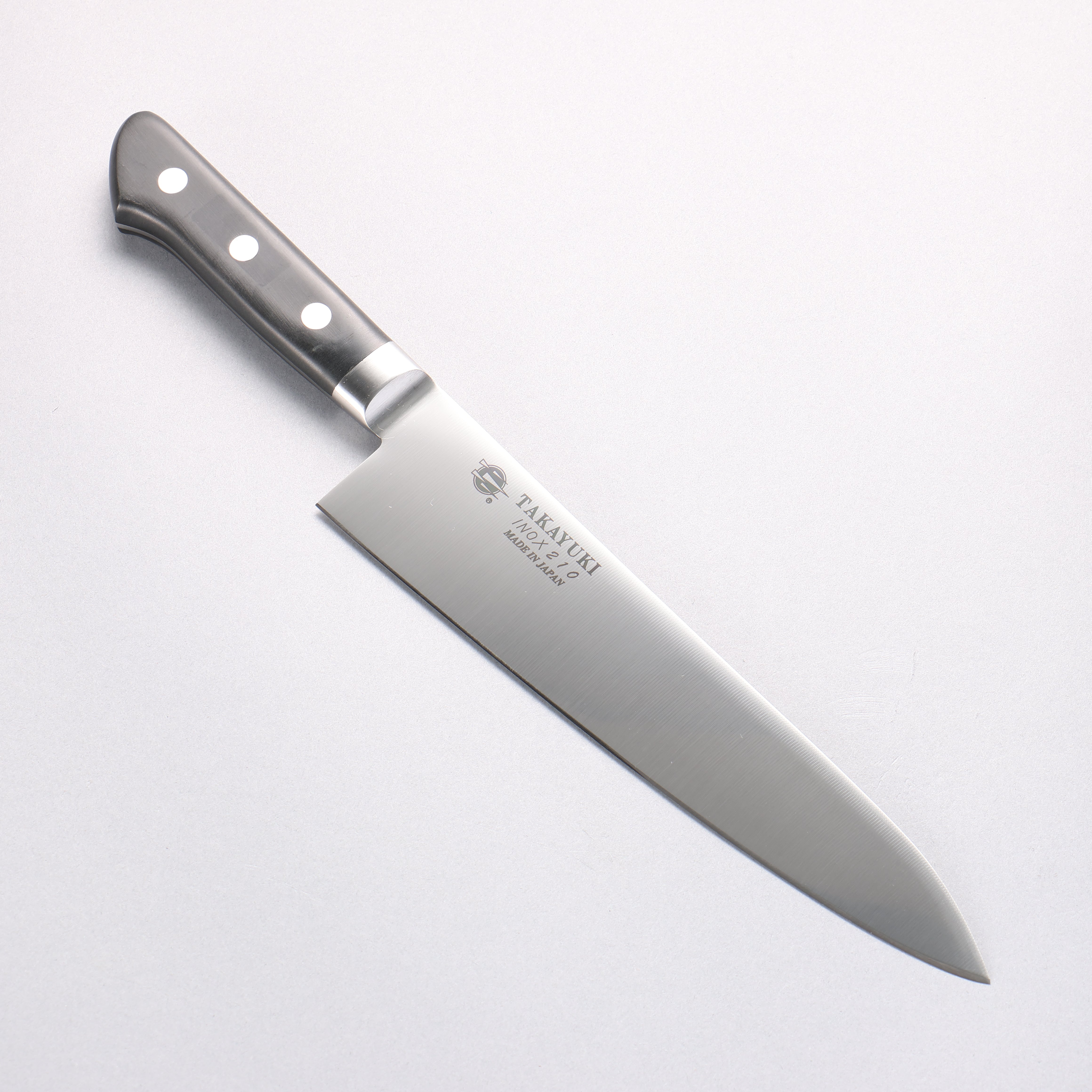 堺 孝行 INOX 鉬鋼 牛刀 210mm 聚甲醛樹脂(一種熱塑性塑料)握把 - 清助刃物