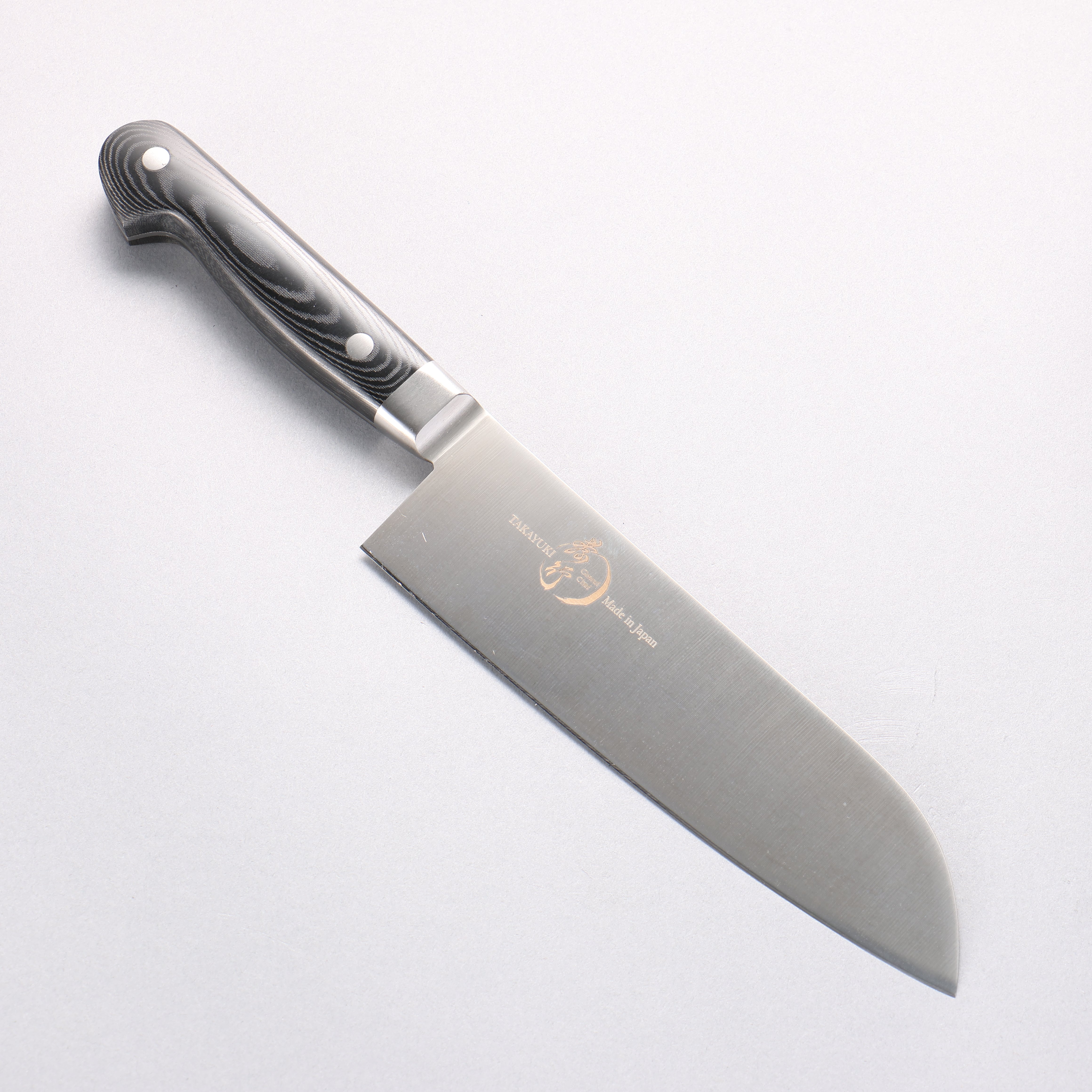堺 孝行 大廚系列 大廚系列 瑞典鋼 三德刀 180mm 黑米卡塔(樹脂複合材料) 握把 - 清助刃物