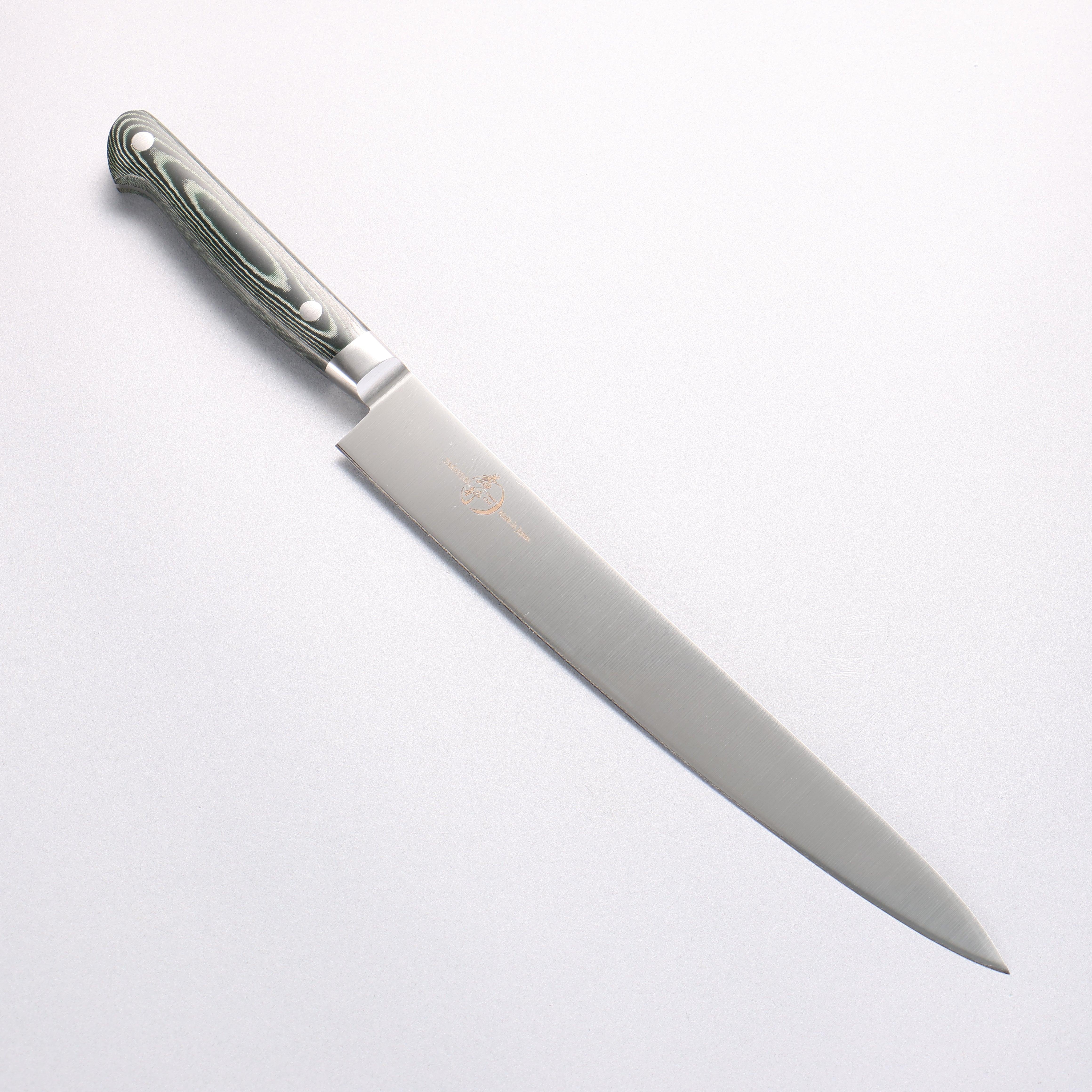 堺 孝行 大廚系列 大廚系列 瑞典鋼 筋引 240mm 綠米卡塔(樹脂複合材料) 握把 - 清助刃物