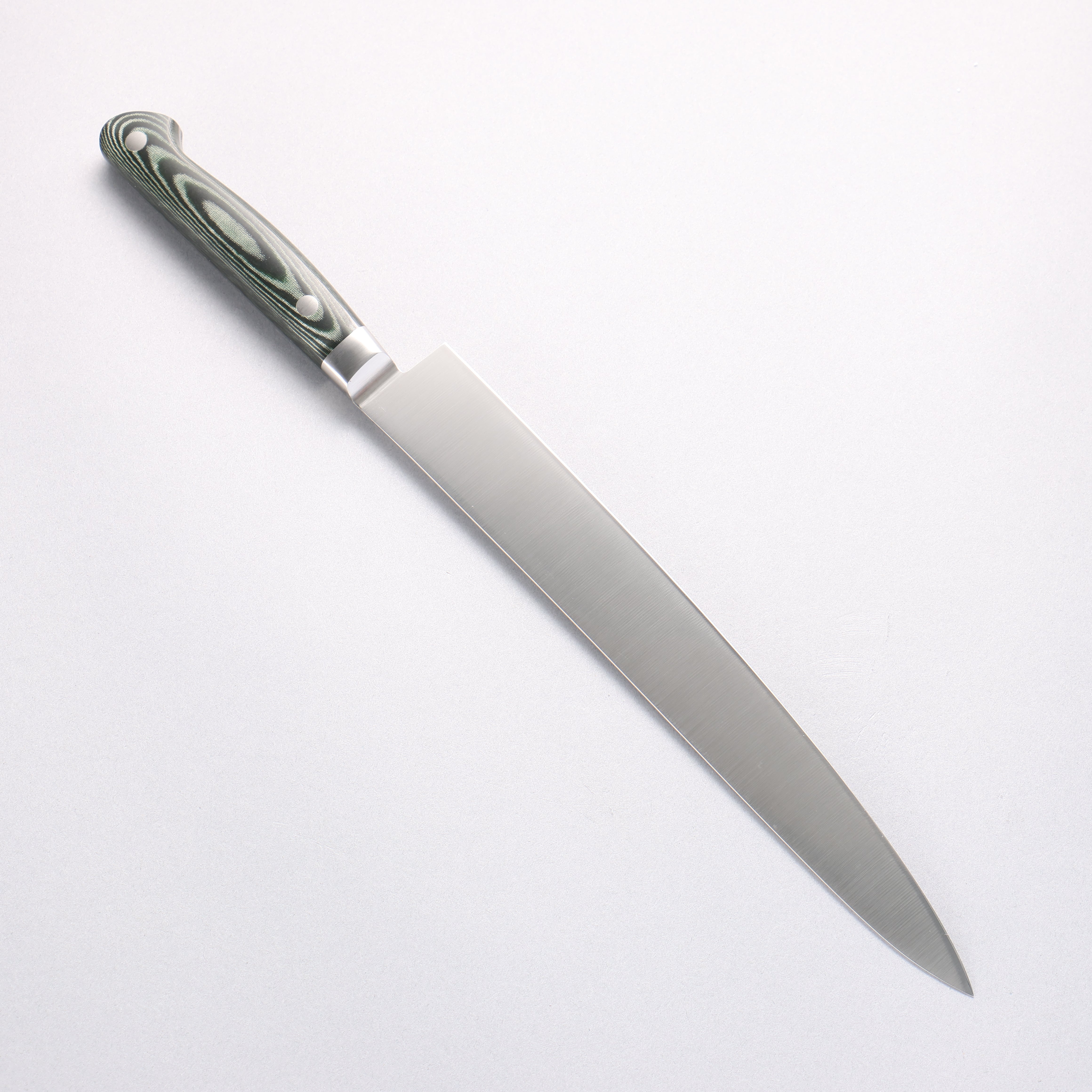 堺 孝行 大廚系列 大廚系列 瑞典鋼 筋引 240mm 綠米卡塔(樹脂複合材料) 握把 - 清助刃物