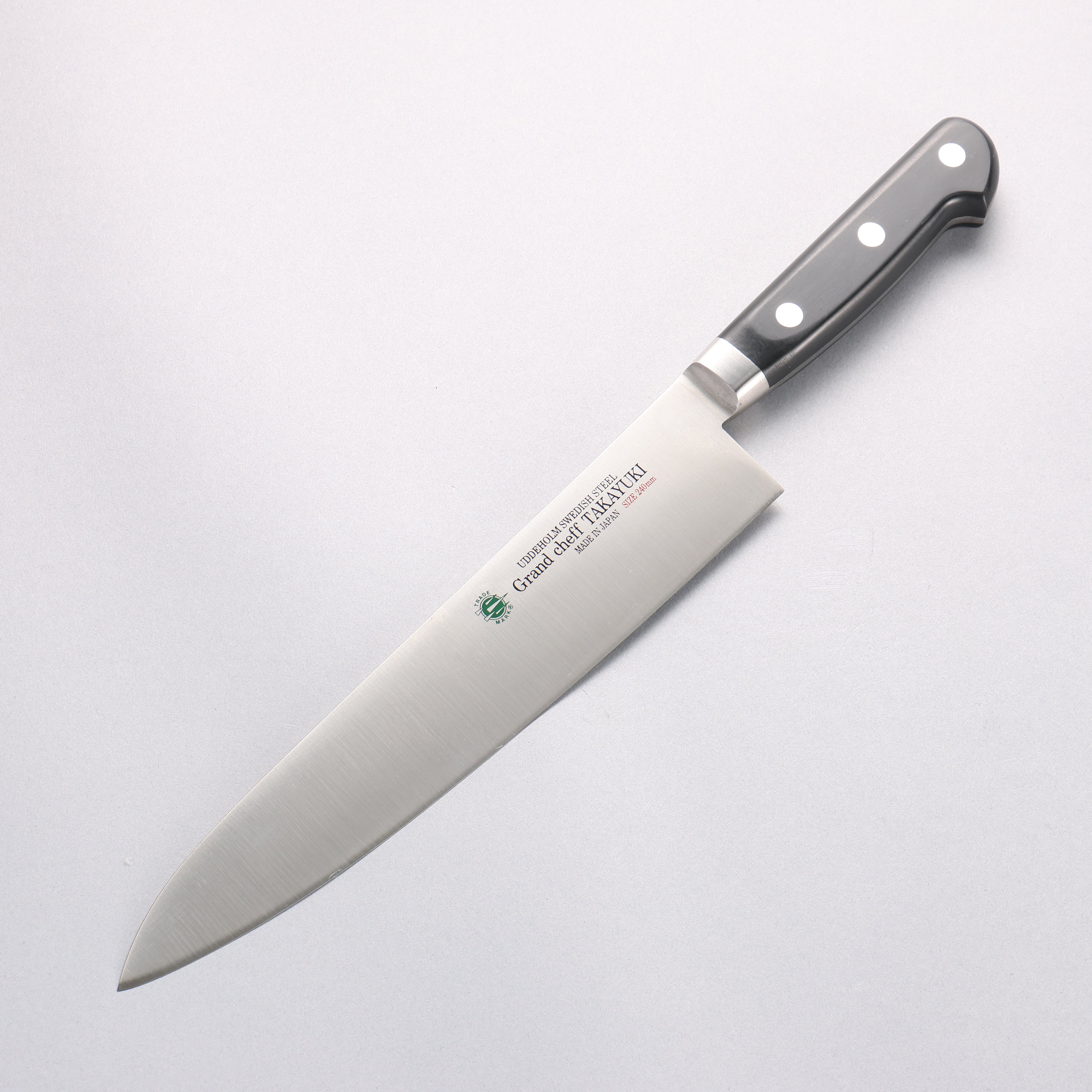 堺 孝行 大廚系列 瑞典鋼 牛刀 240mm 握把 - 清助刃物