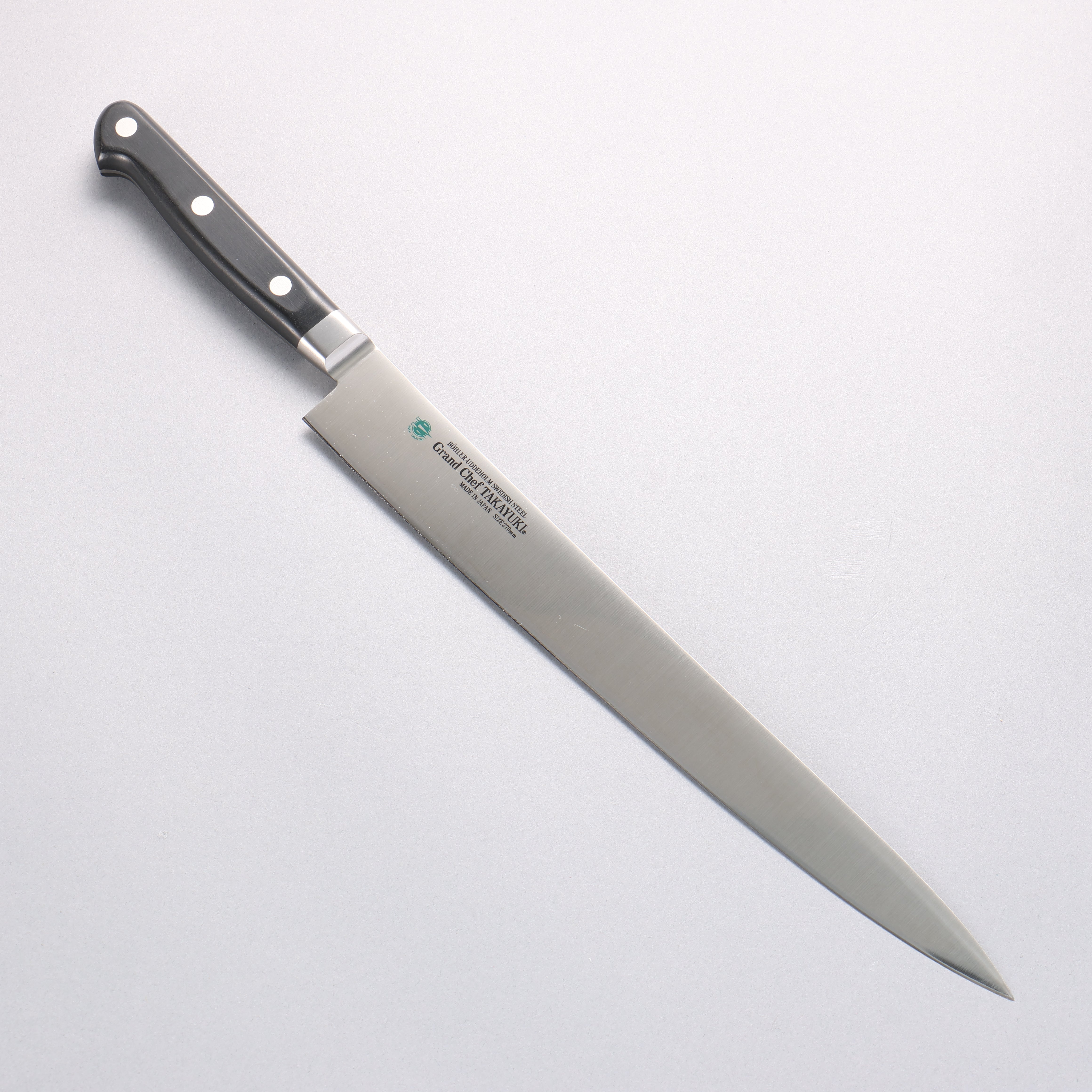 堺 孝行 大廚系列 瑞典鋼 筋引 270mm 握把 - 清助刃物