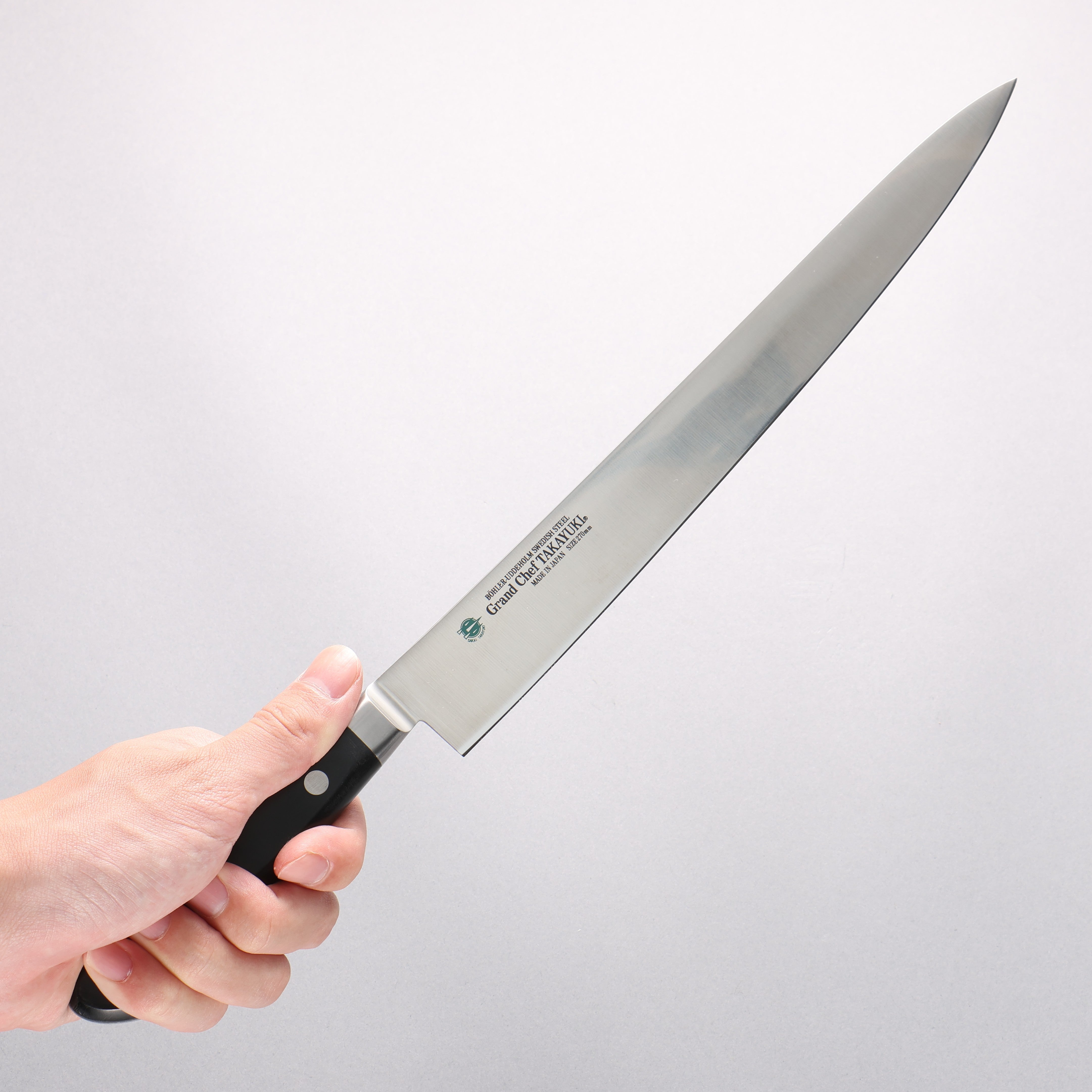 堺 孝行 大廚系列 瑞典鋼 筋引 270mm 握把 - 清助刃物