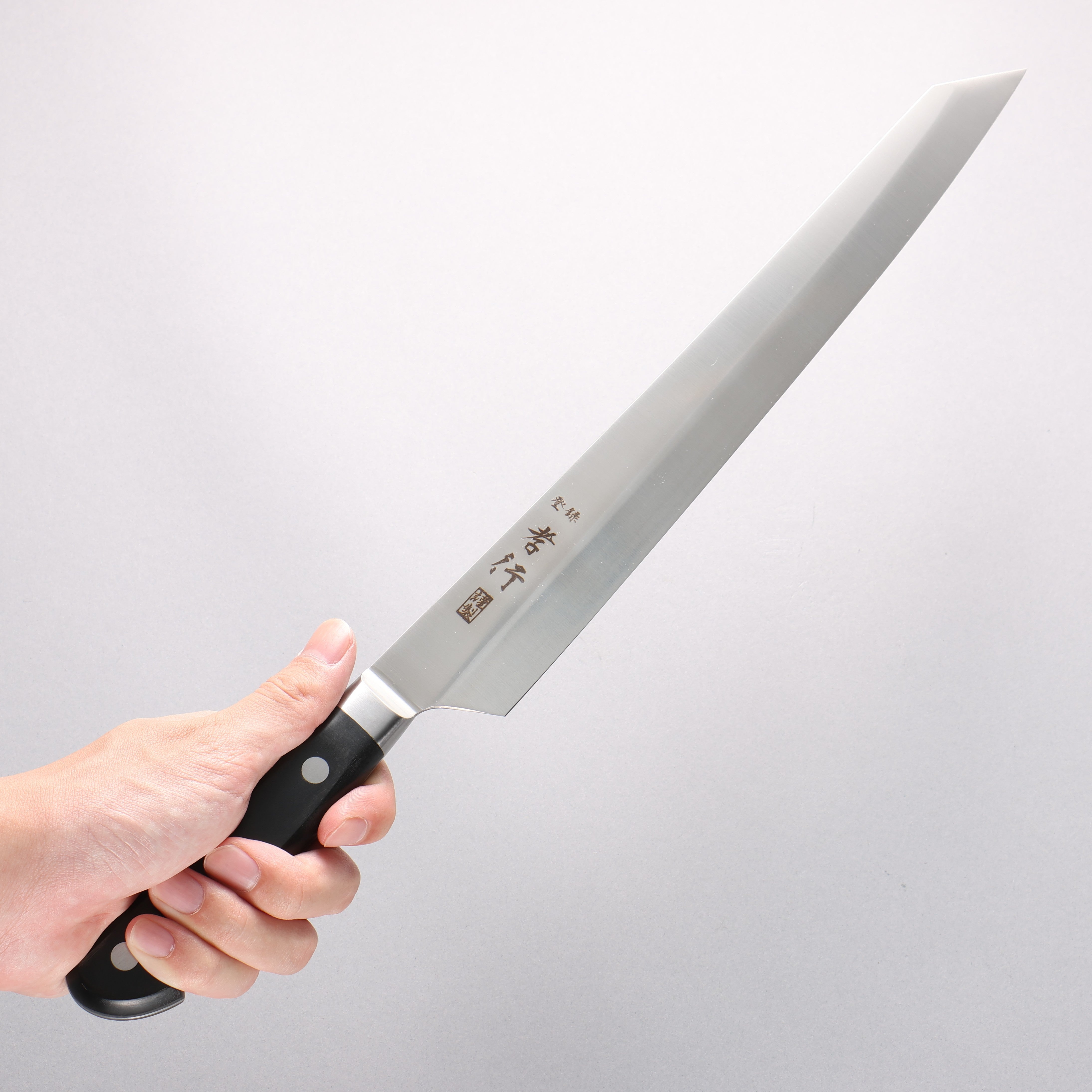 堺 孝行 大廚系列 瑞典鋼 筋引 300mm 握把 附刀鞘 - 清助刃物