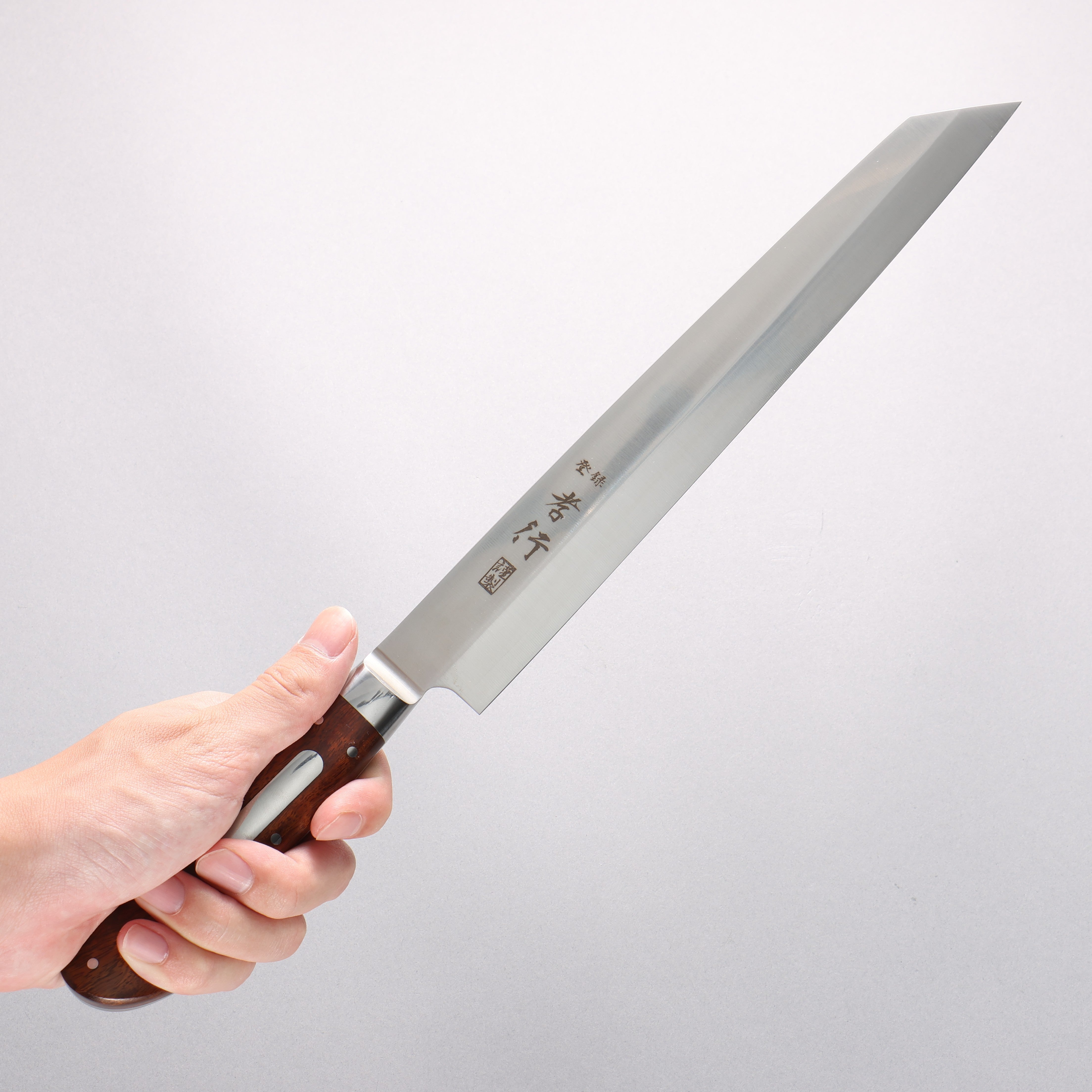 堺 孝行 大廚系列 瑞典鋼 切付柳刃 260mm 沙漠鐵木(杉原型) 握把 附刀鞘 - 清助刃物