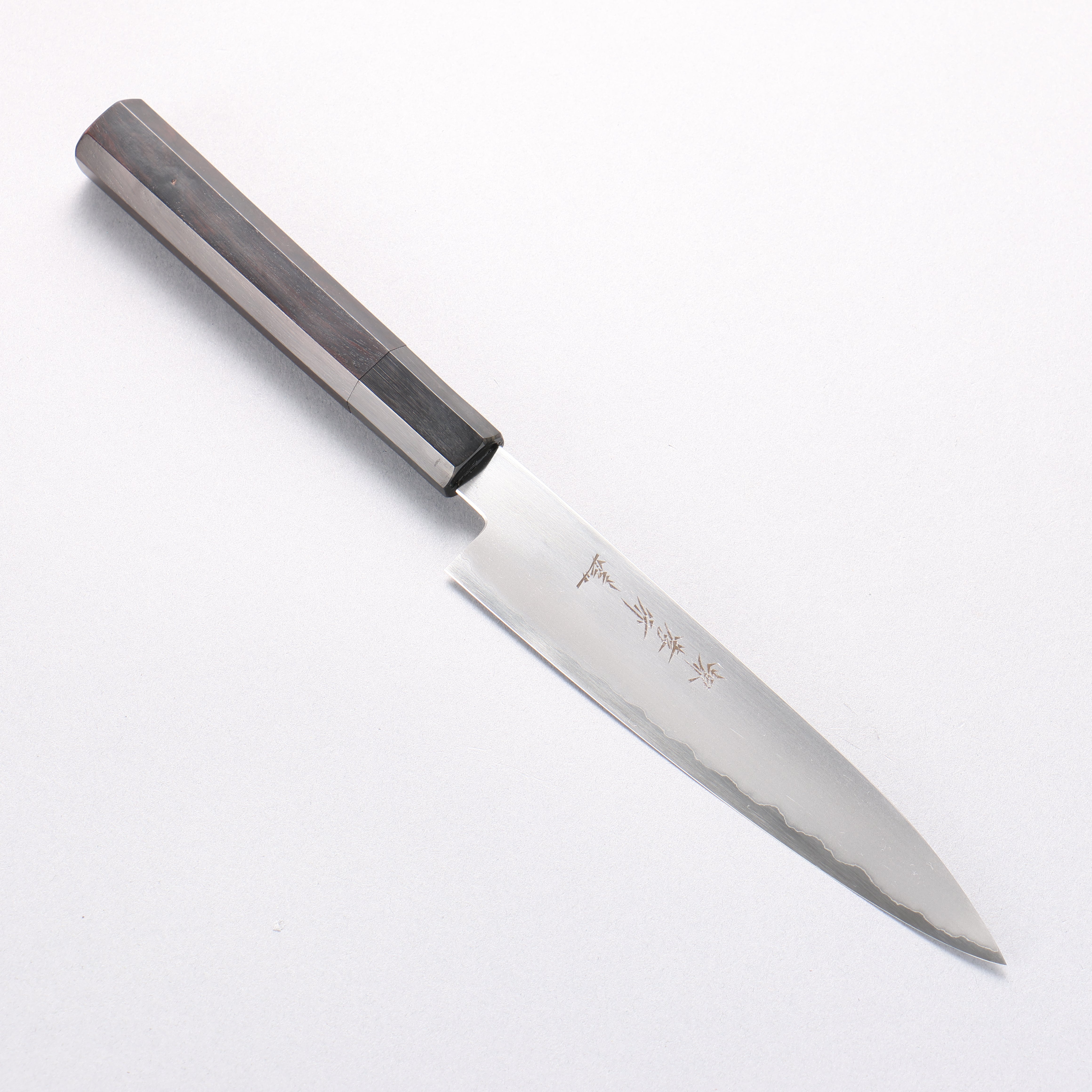 堺 孝行 銀三鋼 多用途小刀 150mm 黑檀 握把 - 清助刃物