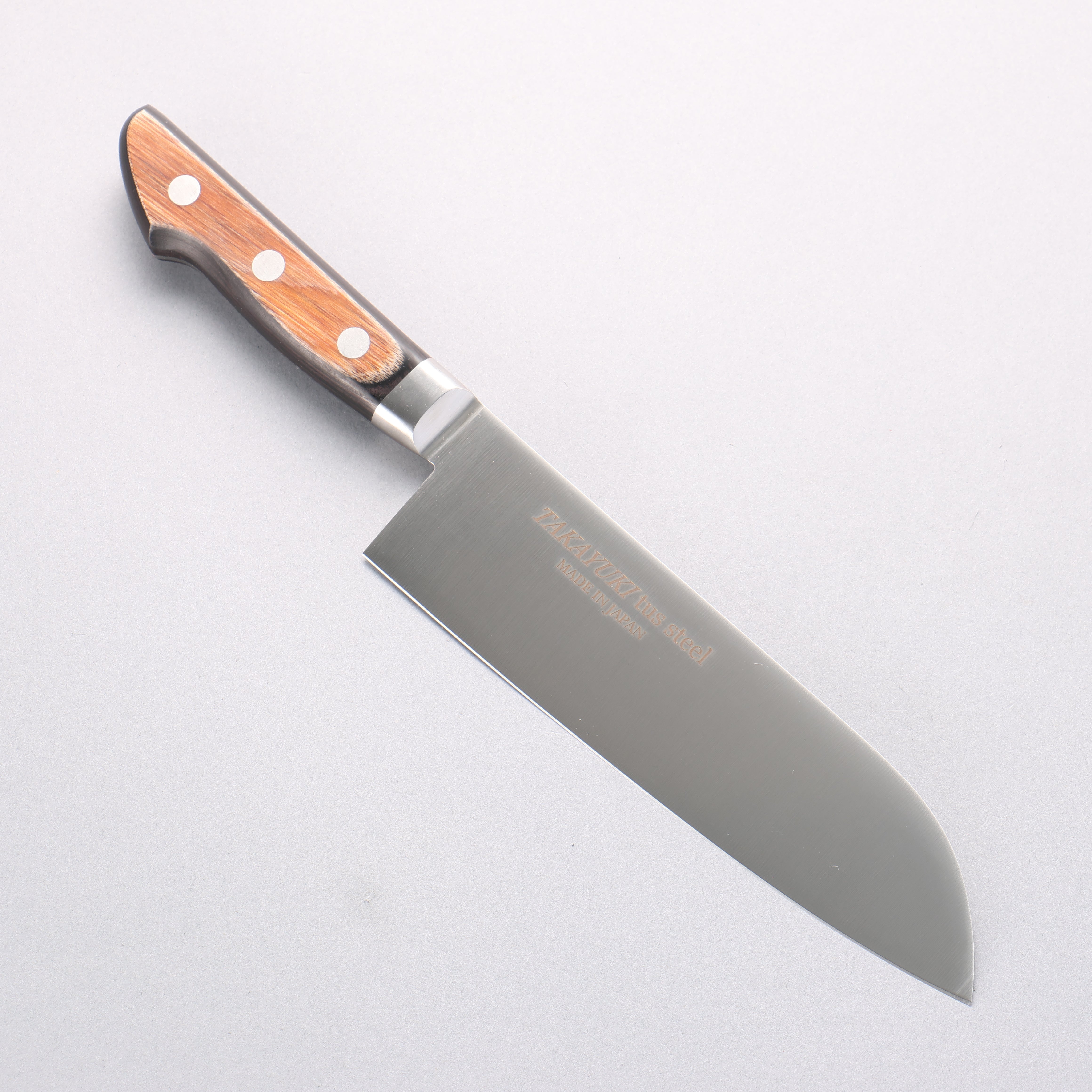 堺 孝行 TUS 不鏽鋼 三德刀 180mm 握把 - 清助刃物